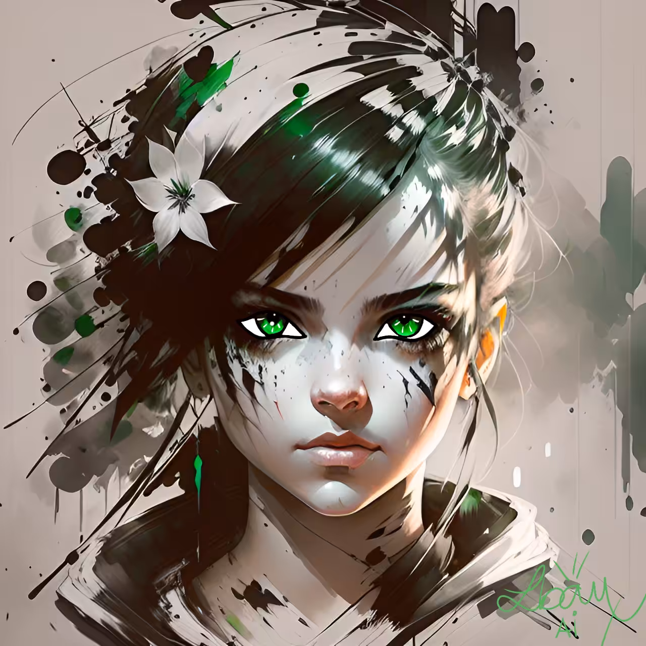 Green Eyed Girl 1