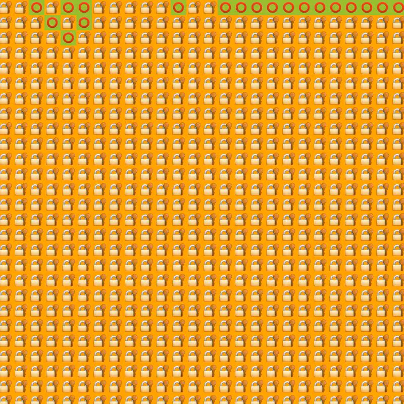 Elementary Cellular Emoji Automata #572