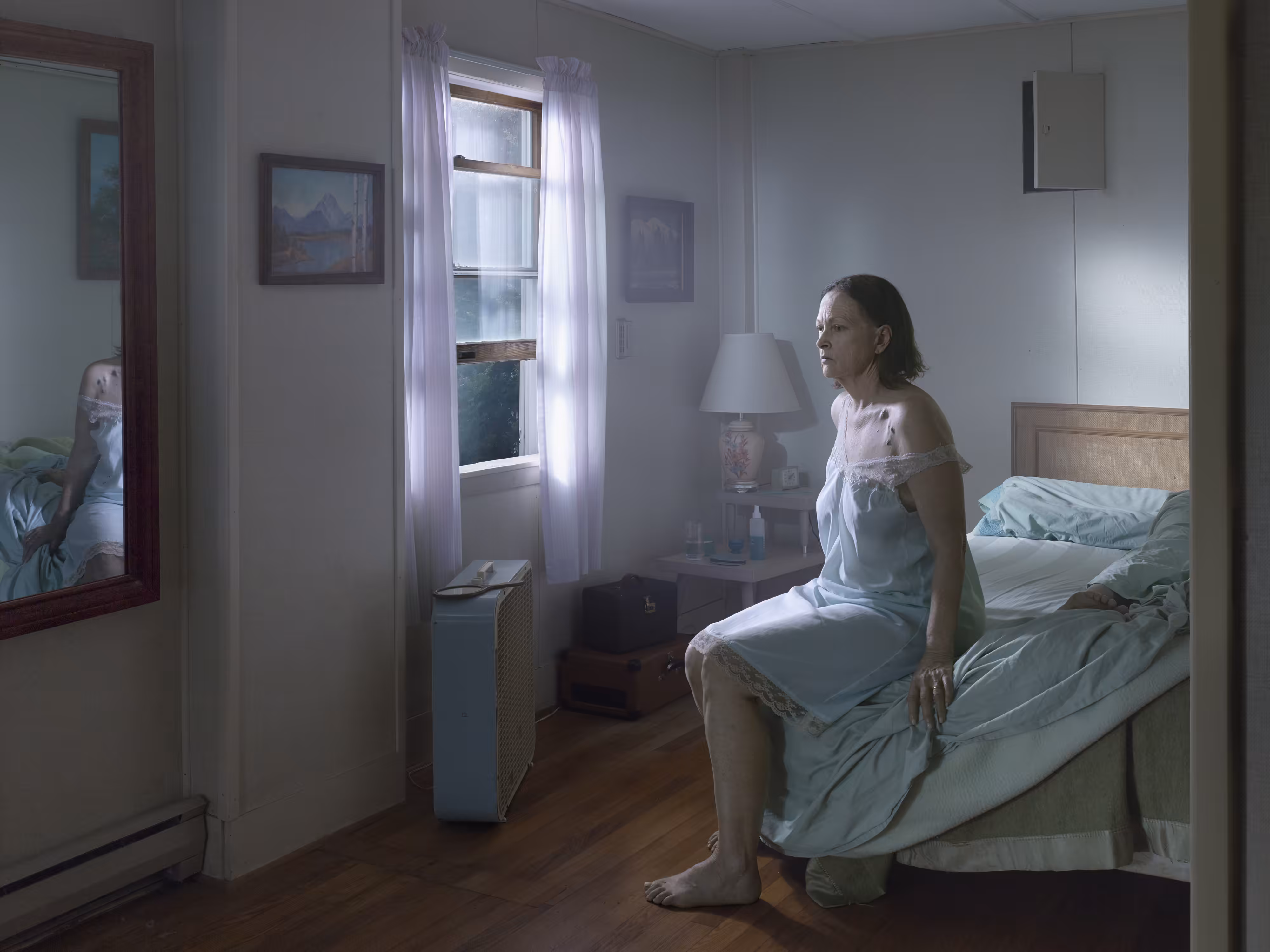 Seated Woman on Bed, 2013