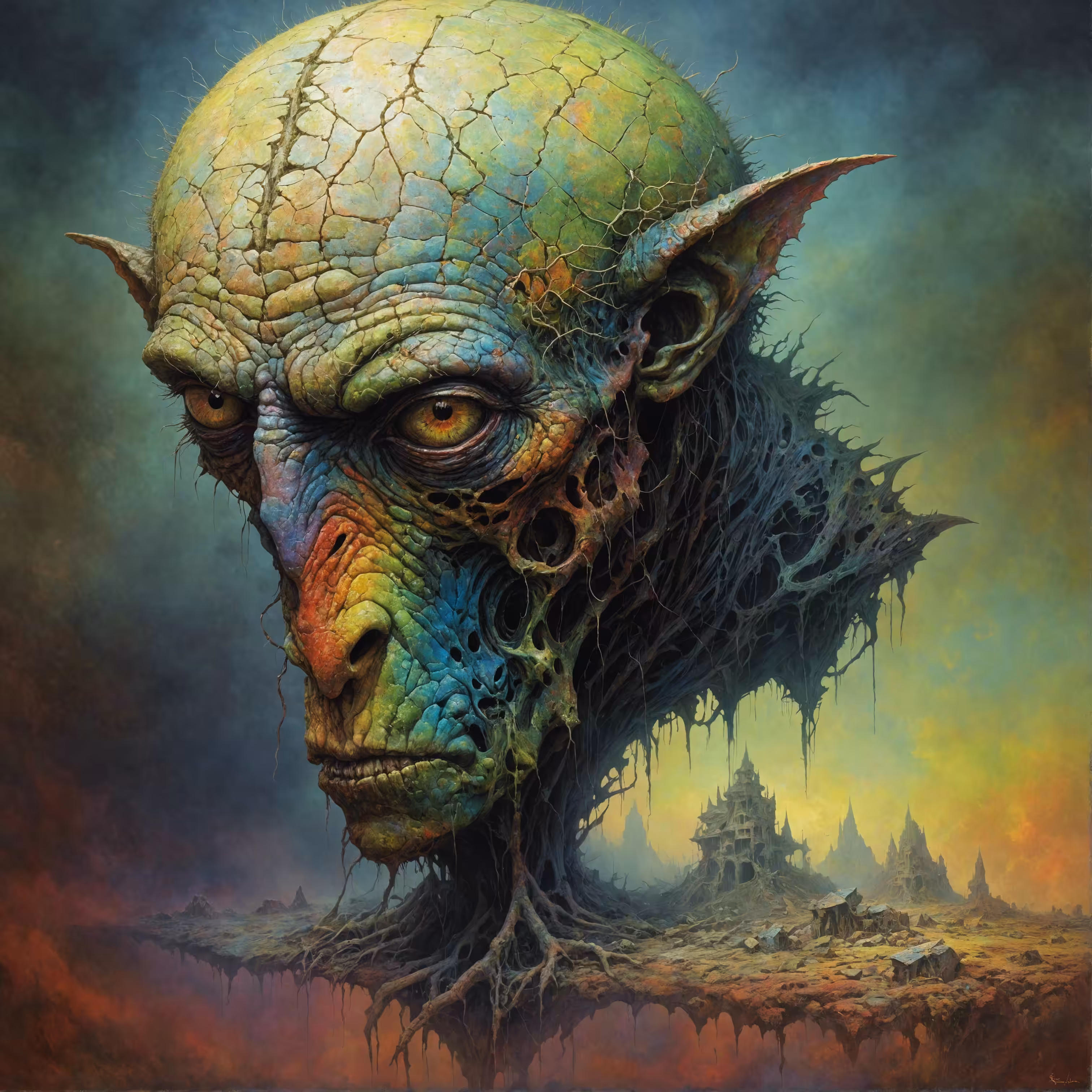 Decrepit Rainbow Goblin 8K By Zdzisław Beksiński #5