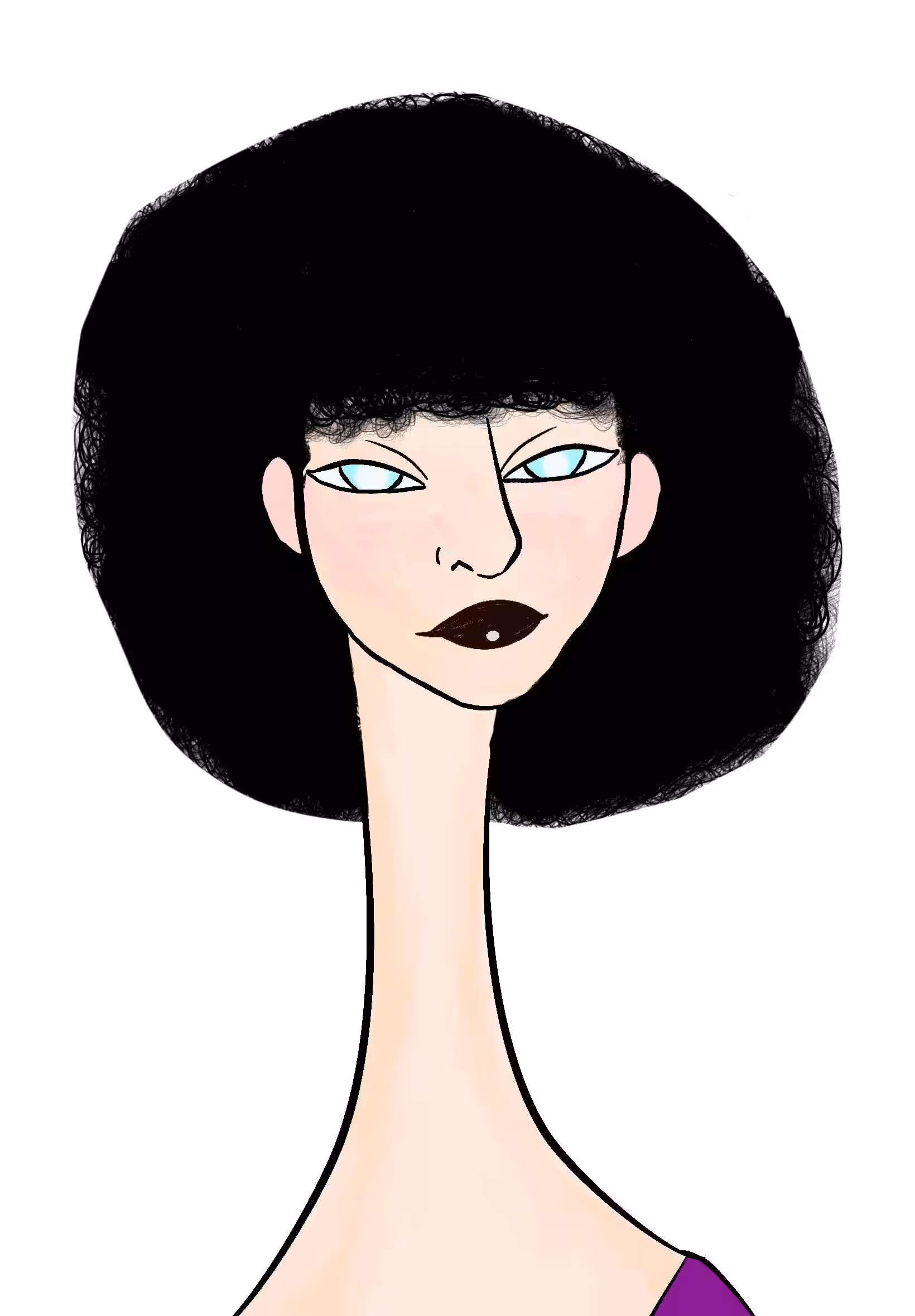 Long Neckie Lady #3205