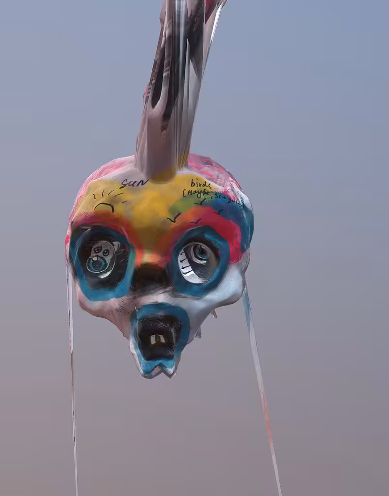 RoboPunk fish skull #8