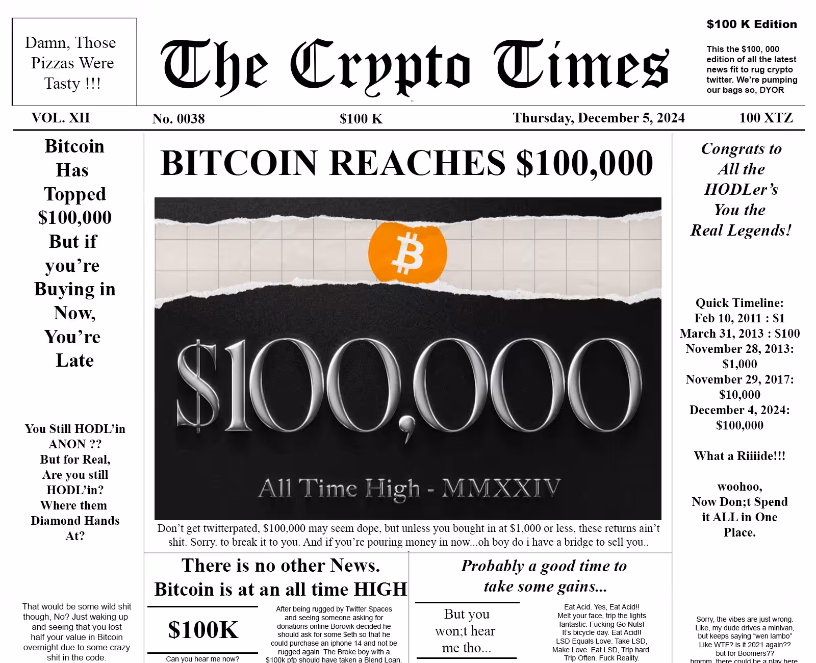 The Crypto Times 0038 - Bitcoin Reaches $100,000