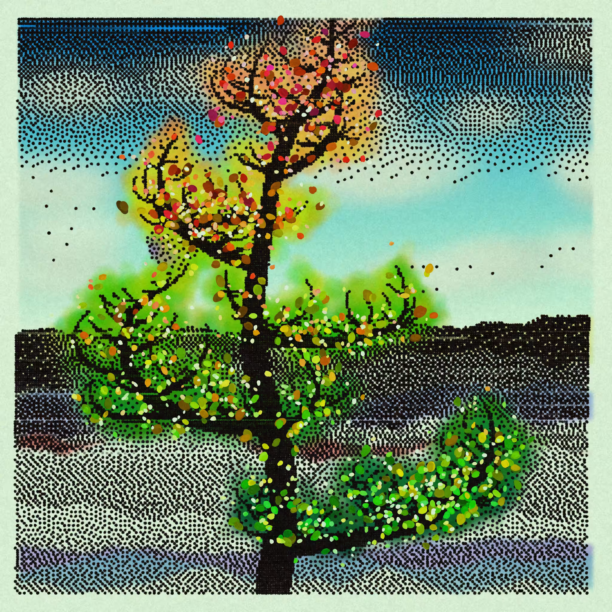 Dithered Branches #40