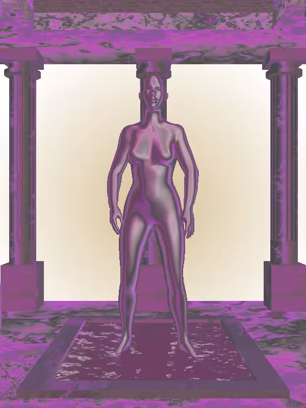 HeavenComputer: The Indifferent Luminescent Beige Woman #3688