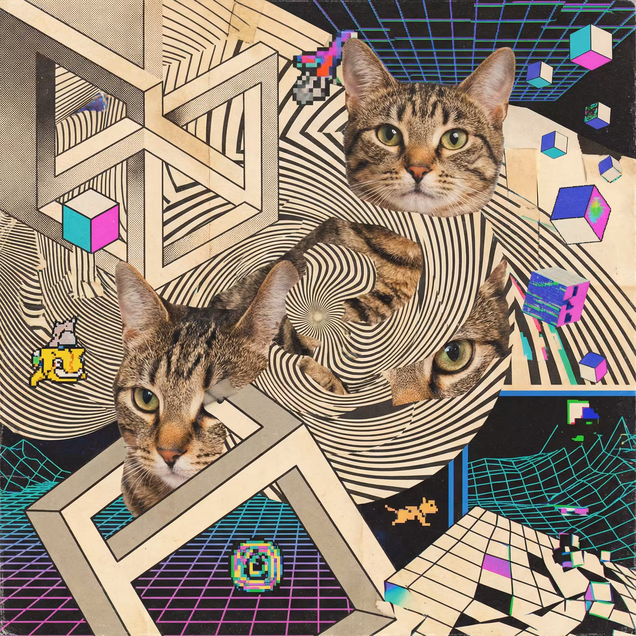 abstract cats #3
