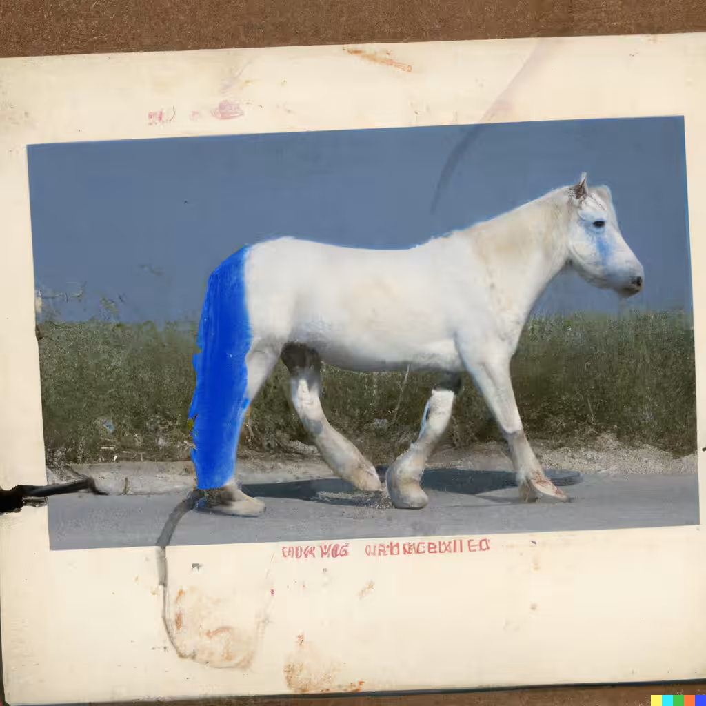 Blue Legged Horse