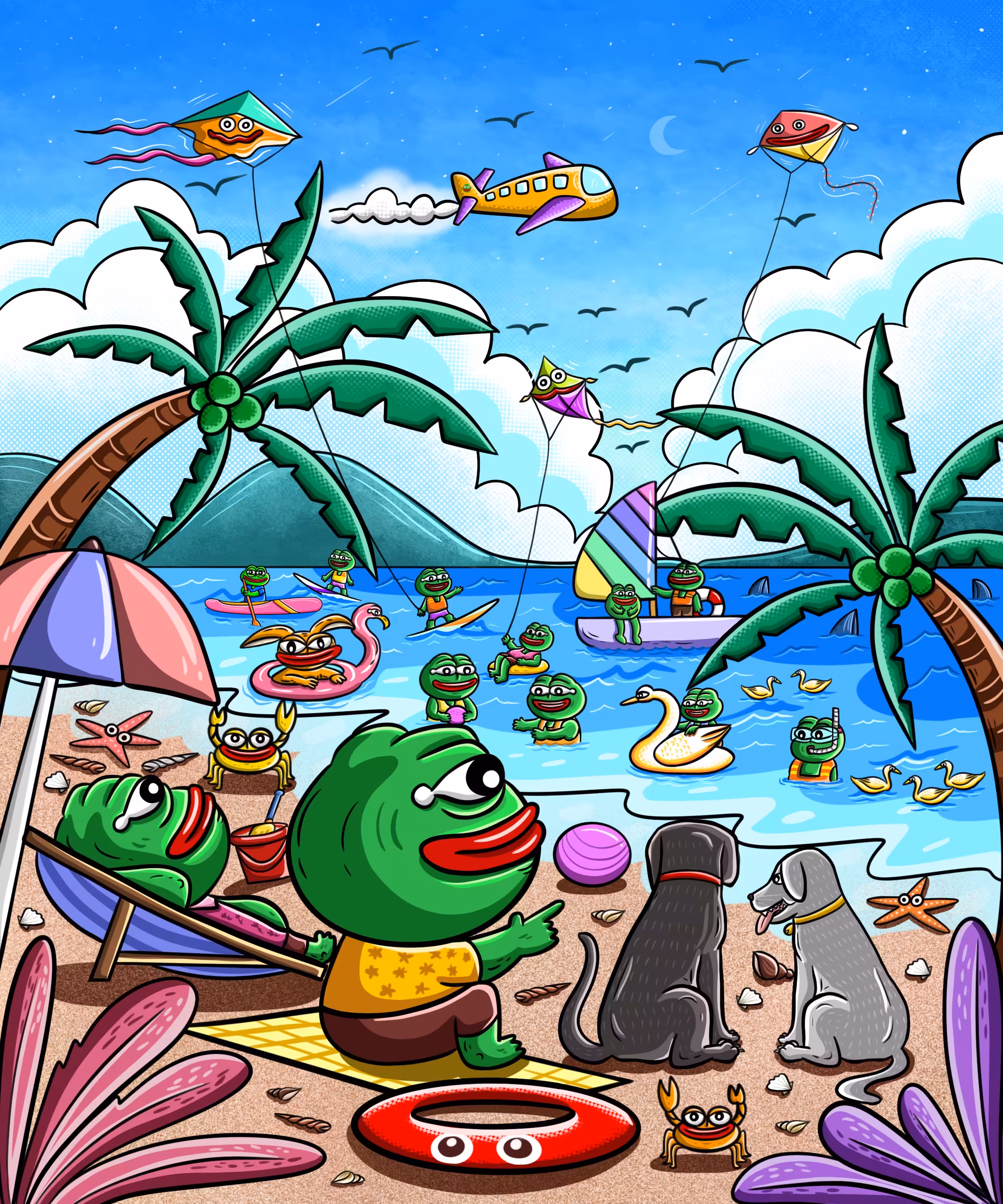 Pepe’s go to the sea🐸🌊