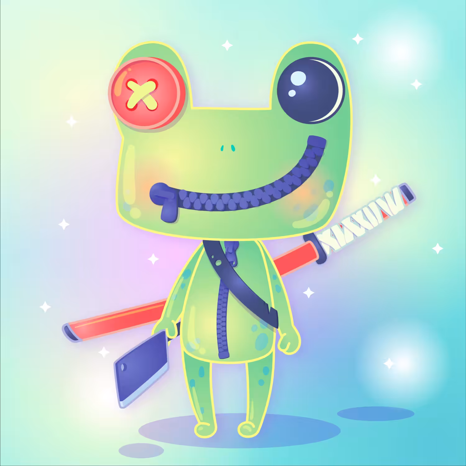 Twinkly Monster Frogs #01