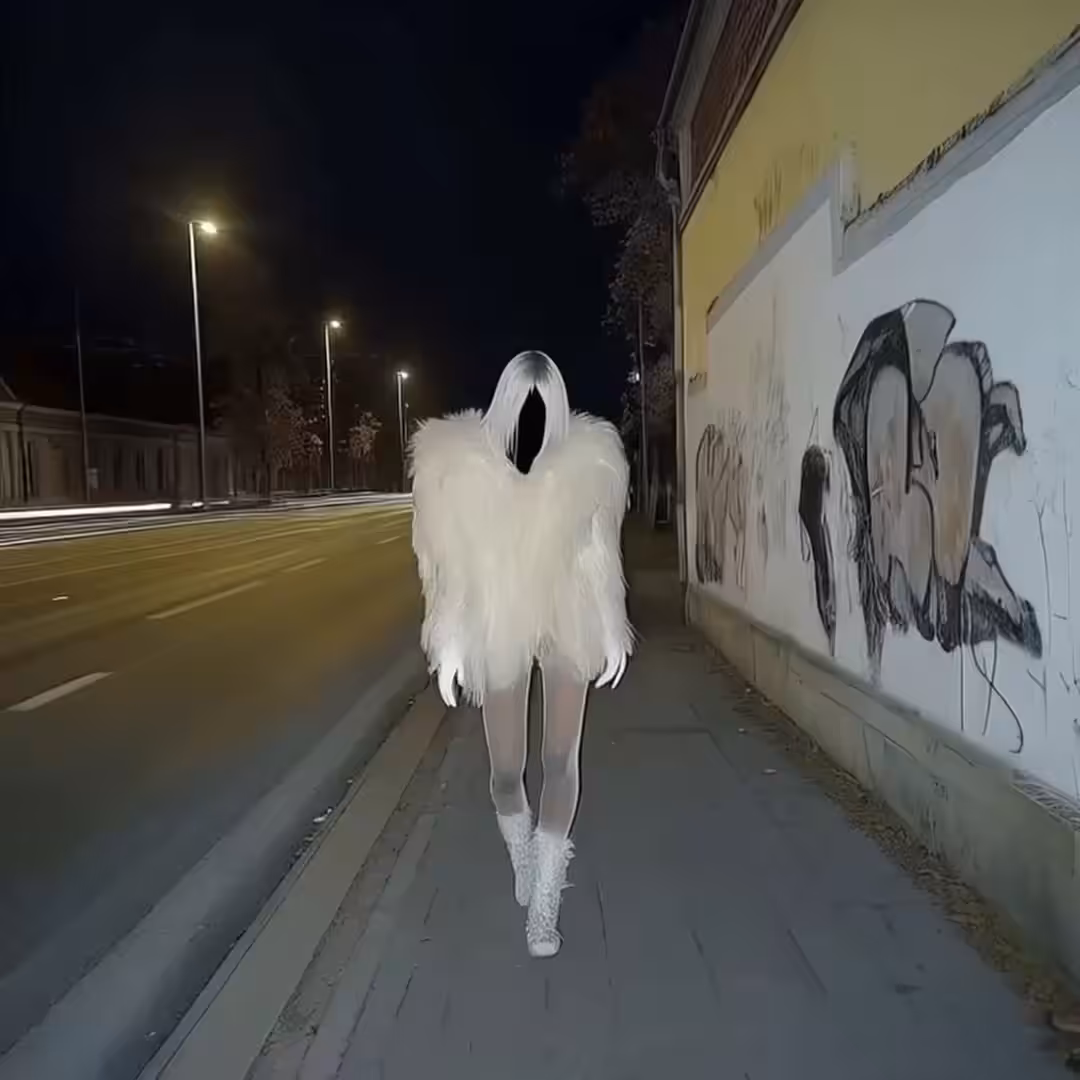 waiting for the night bus
