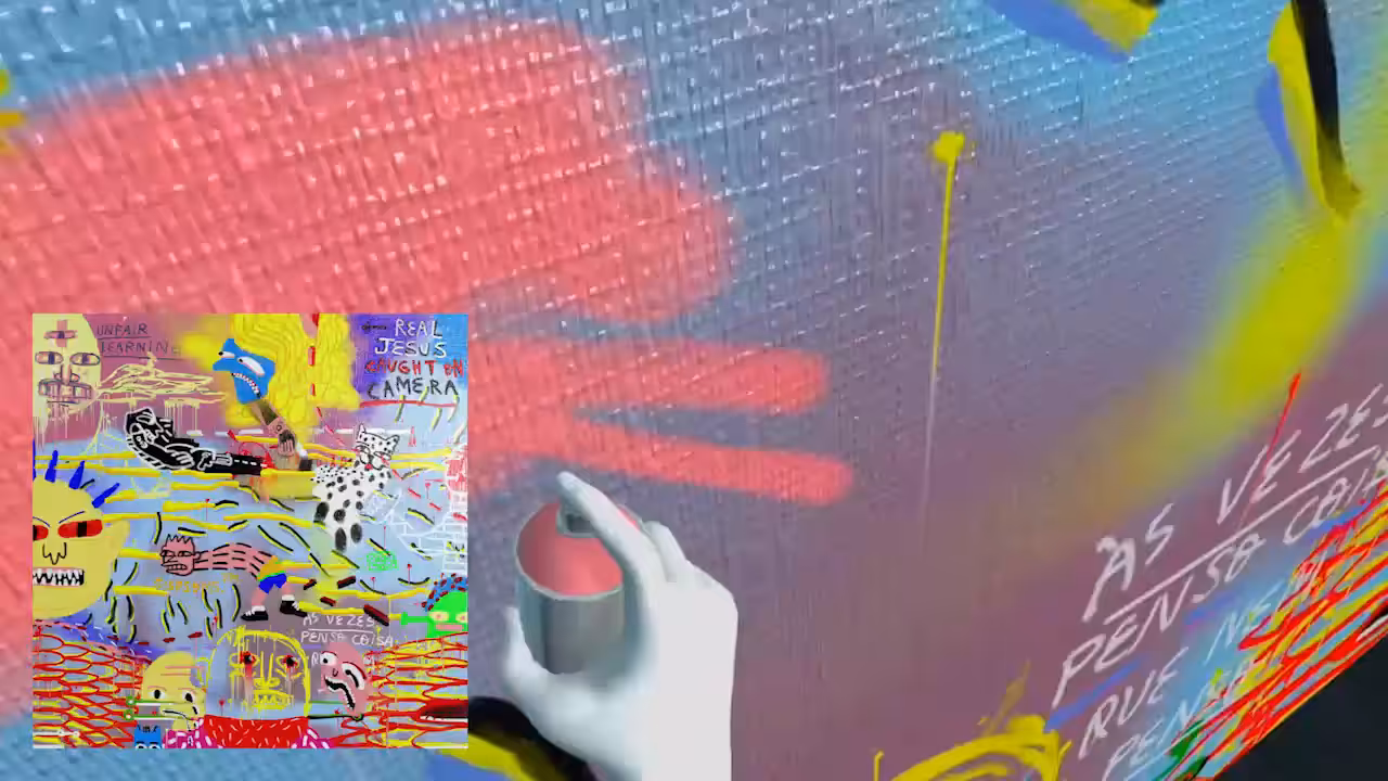 "REAL_JESUS_CAUGHT_ON_CANVAS" (making_of)