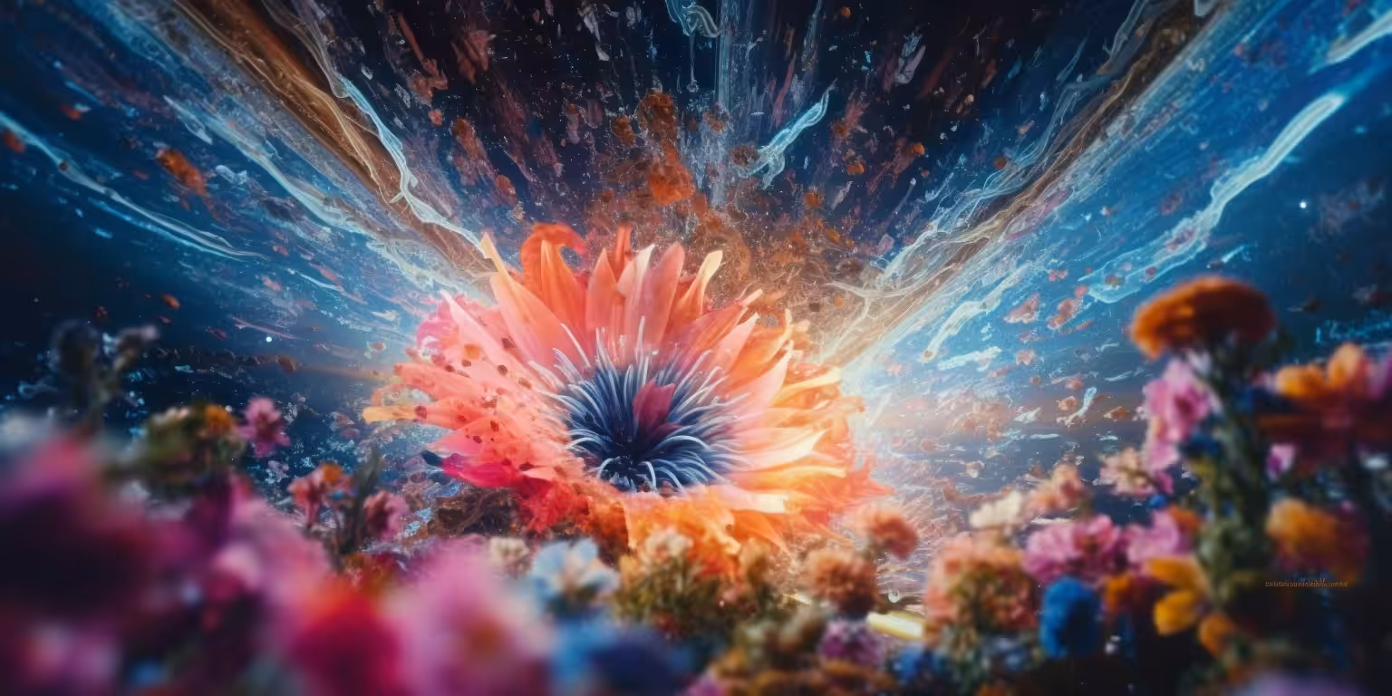 AI Florals: Floral Wormhole 3