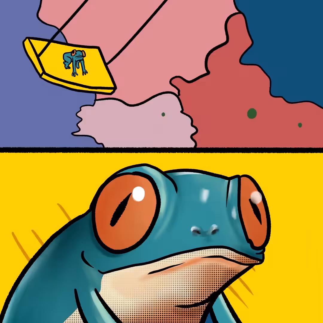 Frog frog happyful