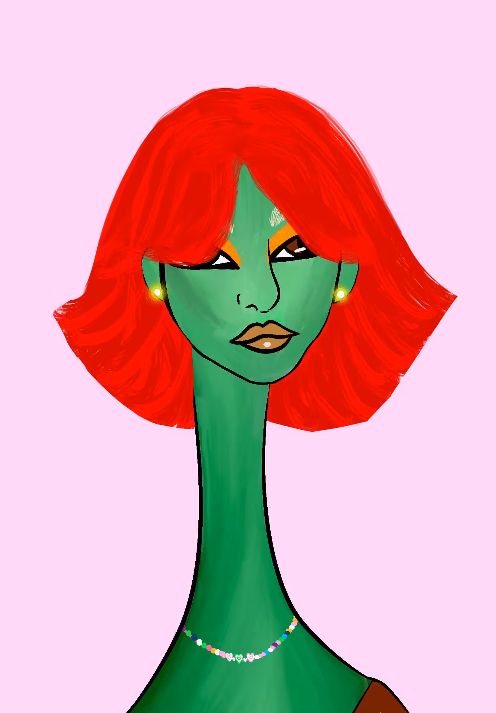 Long Neckie Lady #2496