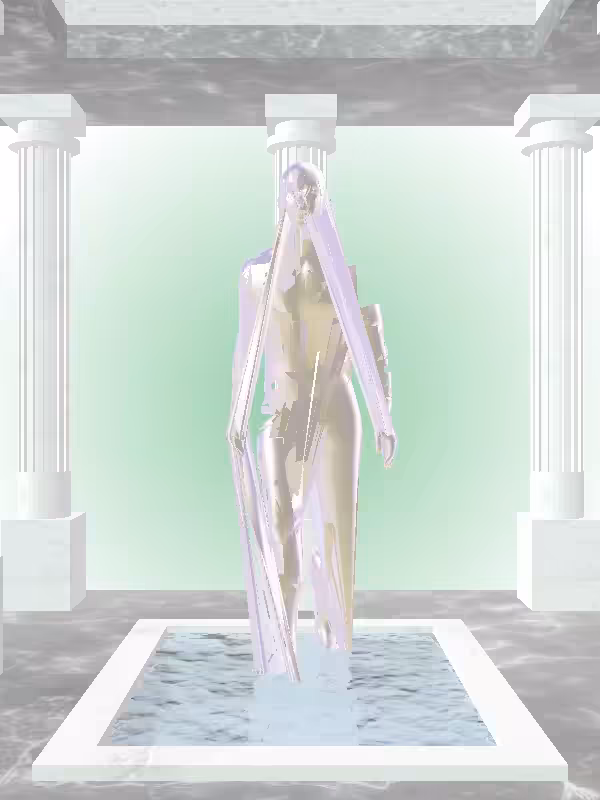 HeavenComputer: The Receding Shimmery Violet Garden Man #3935