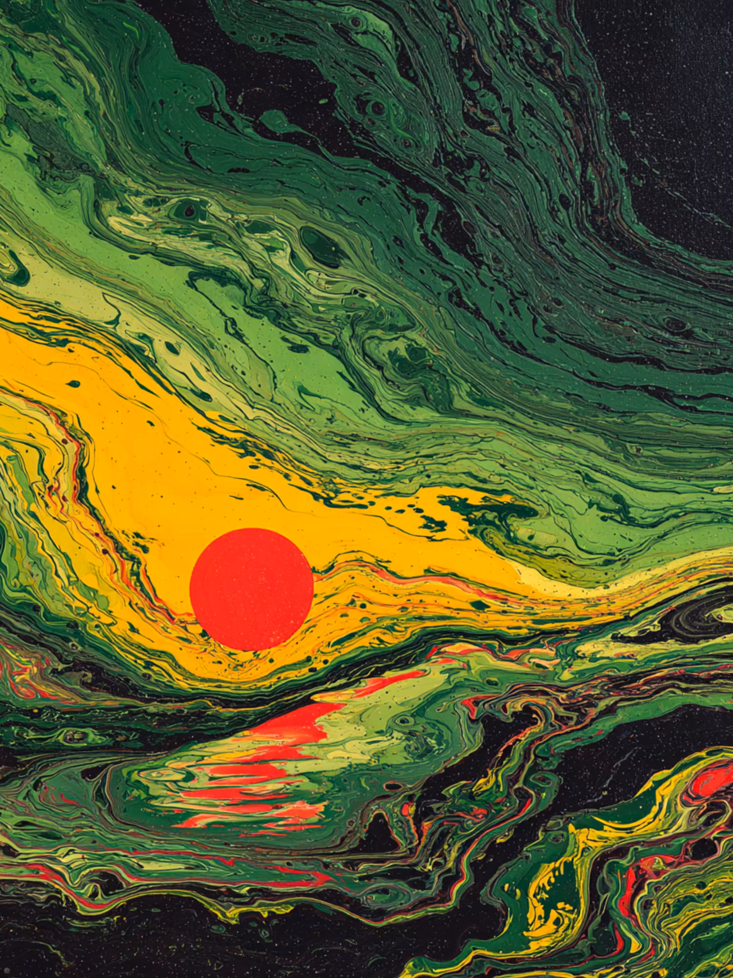 Old red sun