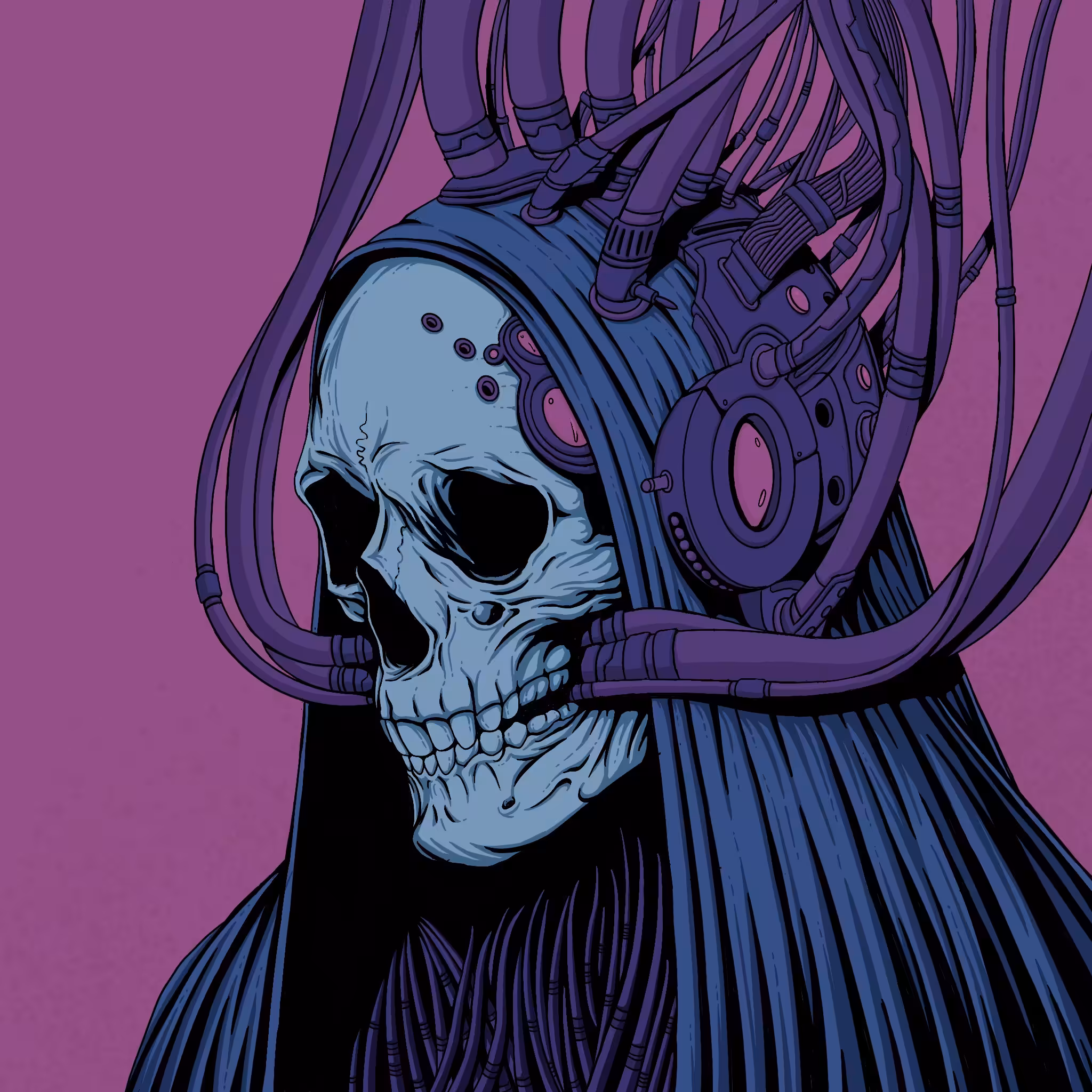 SKULL CYBERPUNK 007-A
