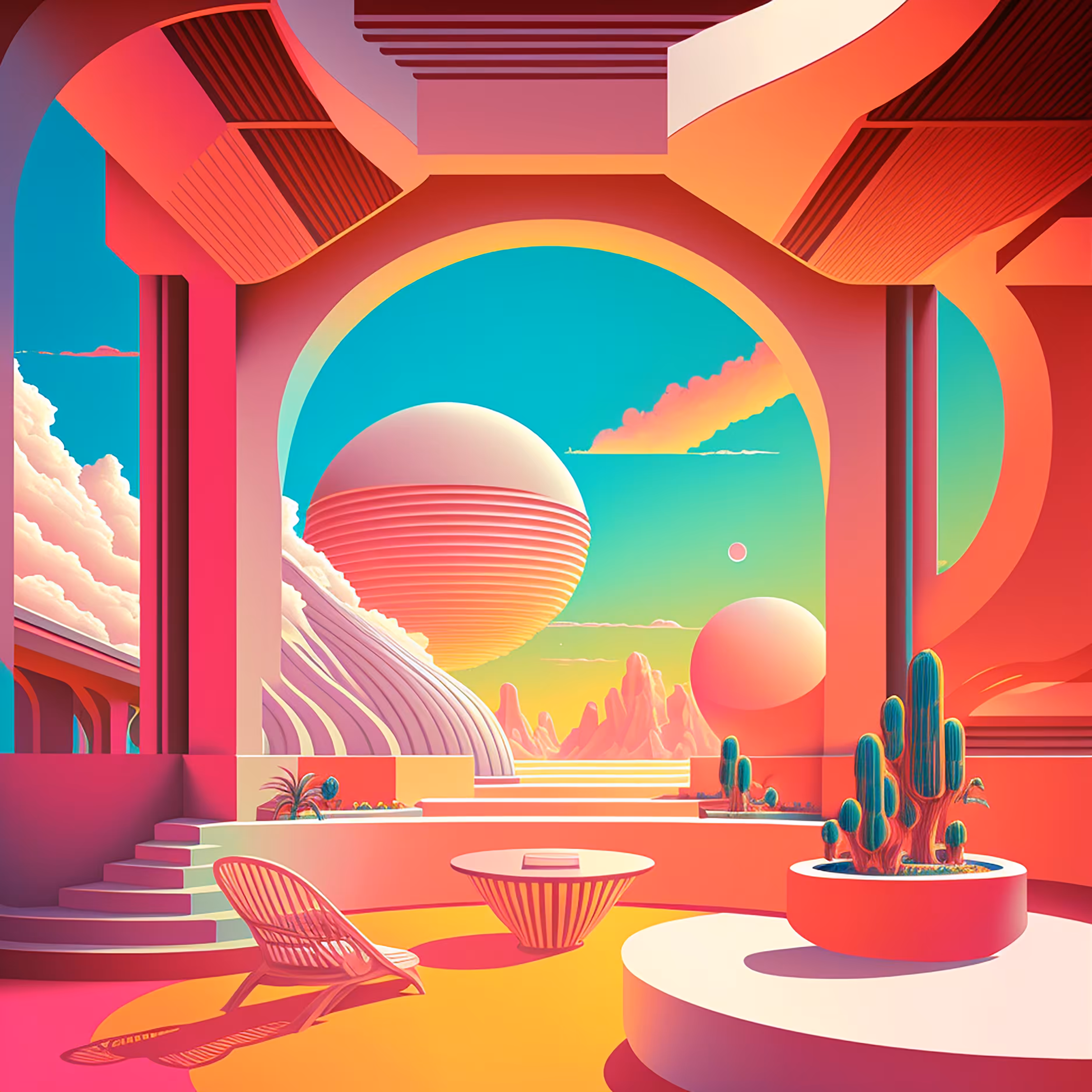 balconies.: alien desert veranda