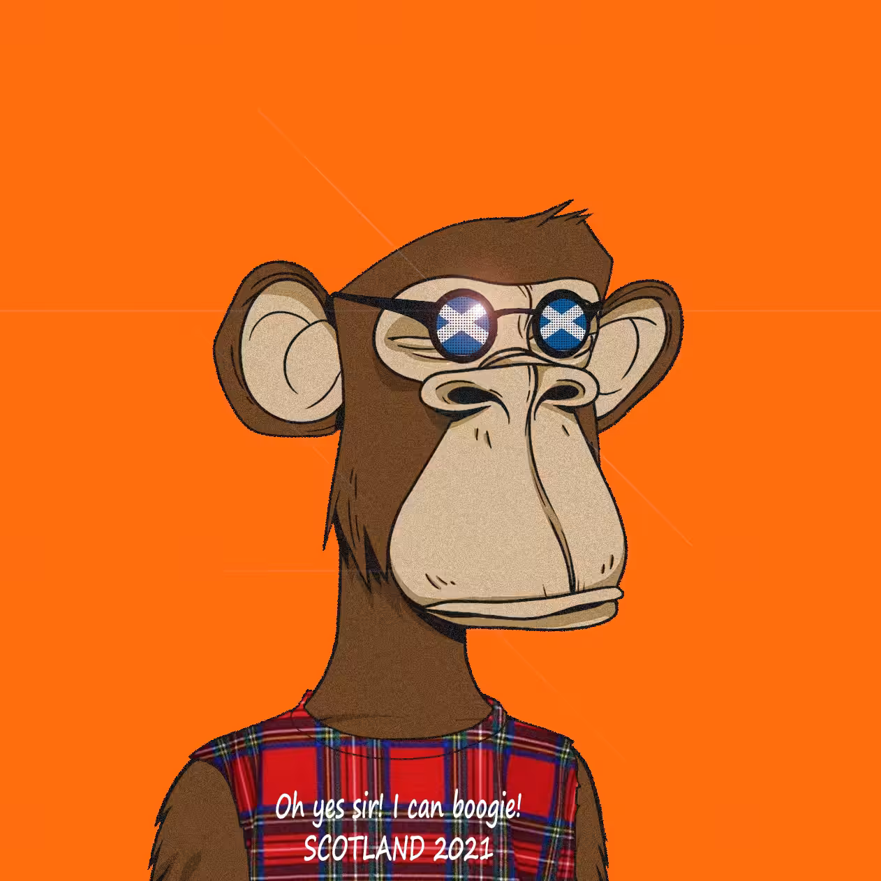Scotland Euro 21 - Bored Ape 1296 Tribute