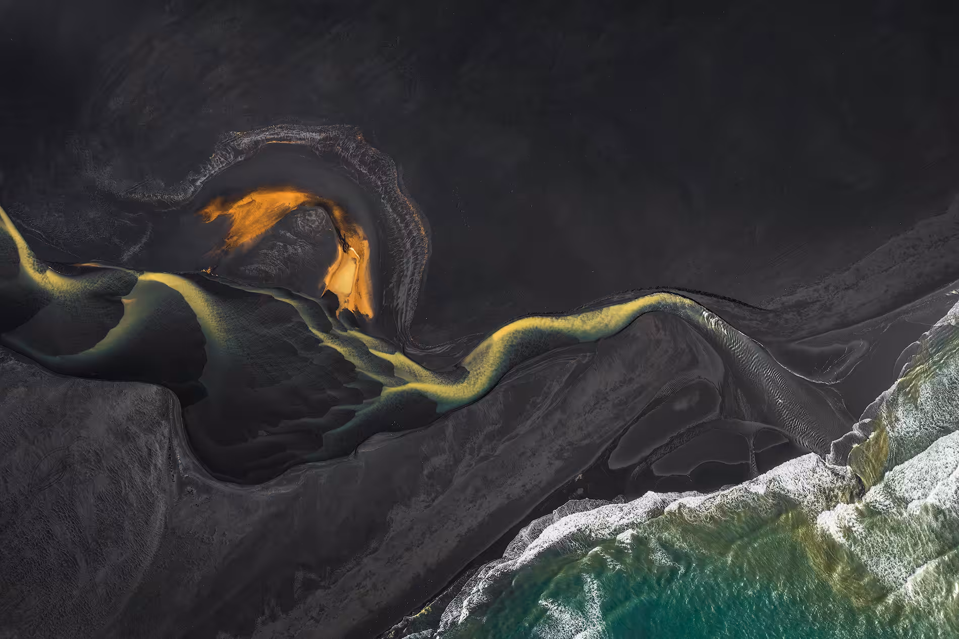 Glacial River from Above #3