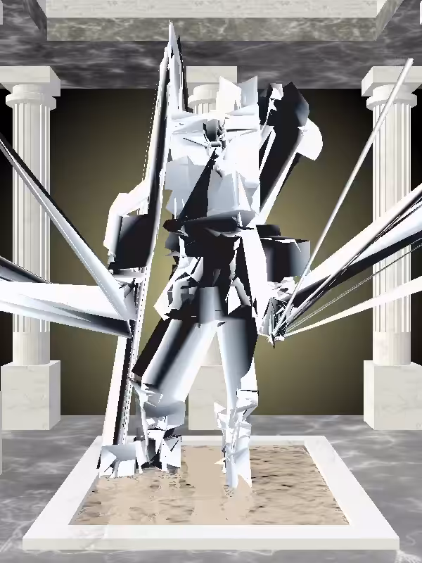 HeavenComputer: The Victorious Luminescent Chrome Woman #3084