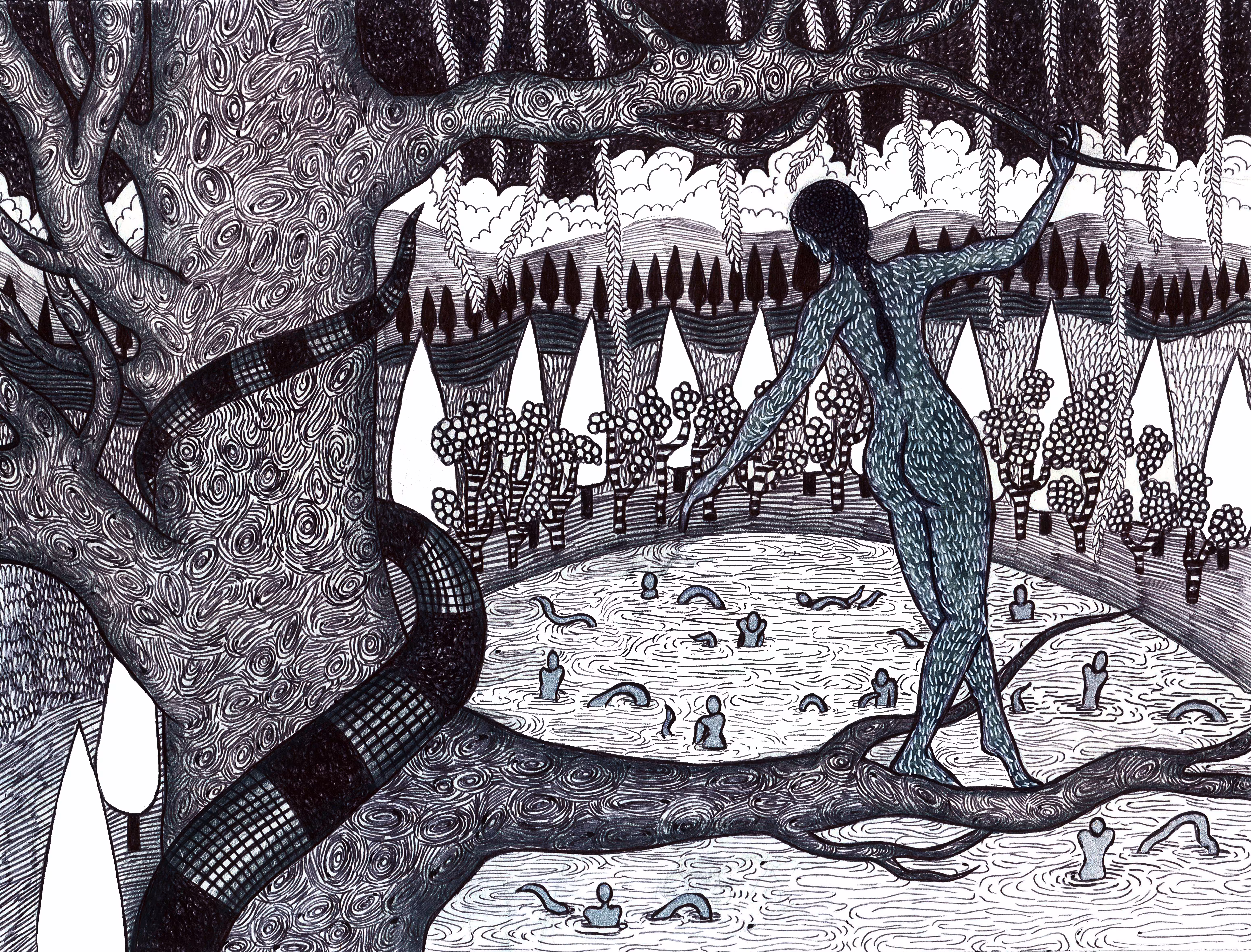 That girl on the branches of the tree