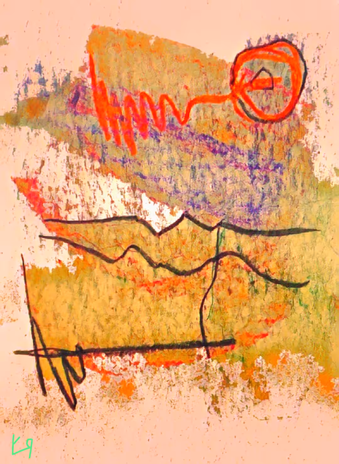 "Semi-Abstract Dinosaur" by Richard F. Yates (Holy Fool)