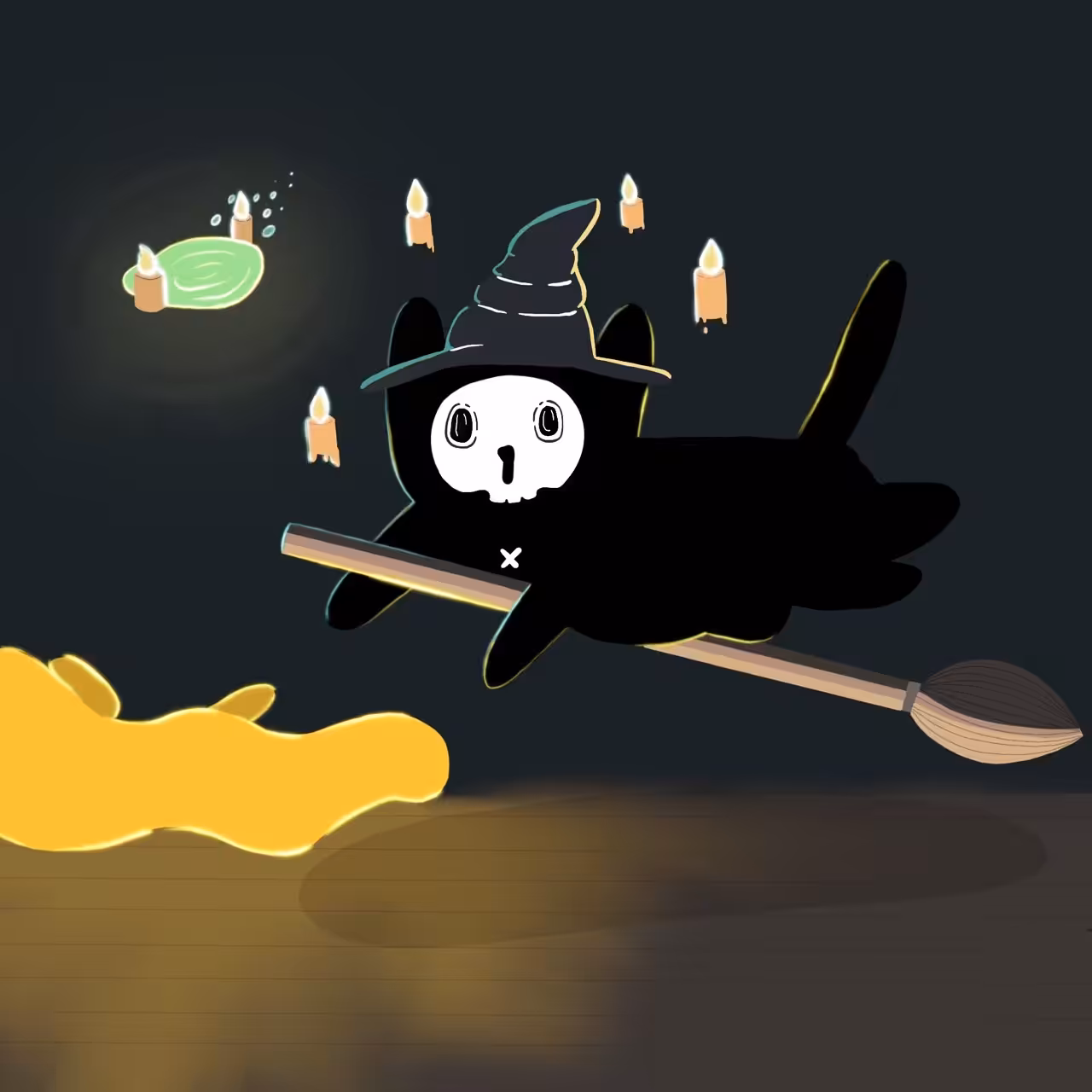 fat cat in halloween