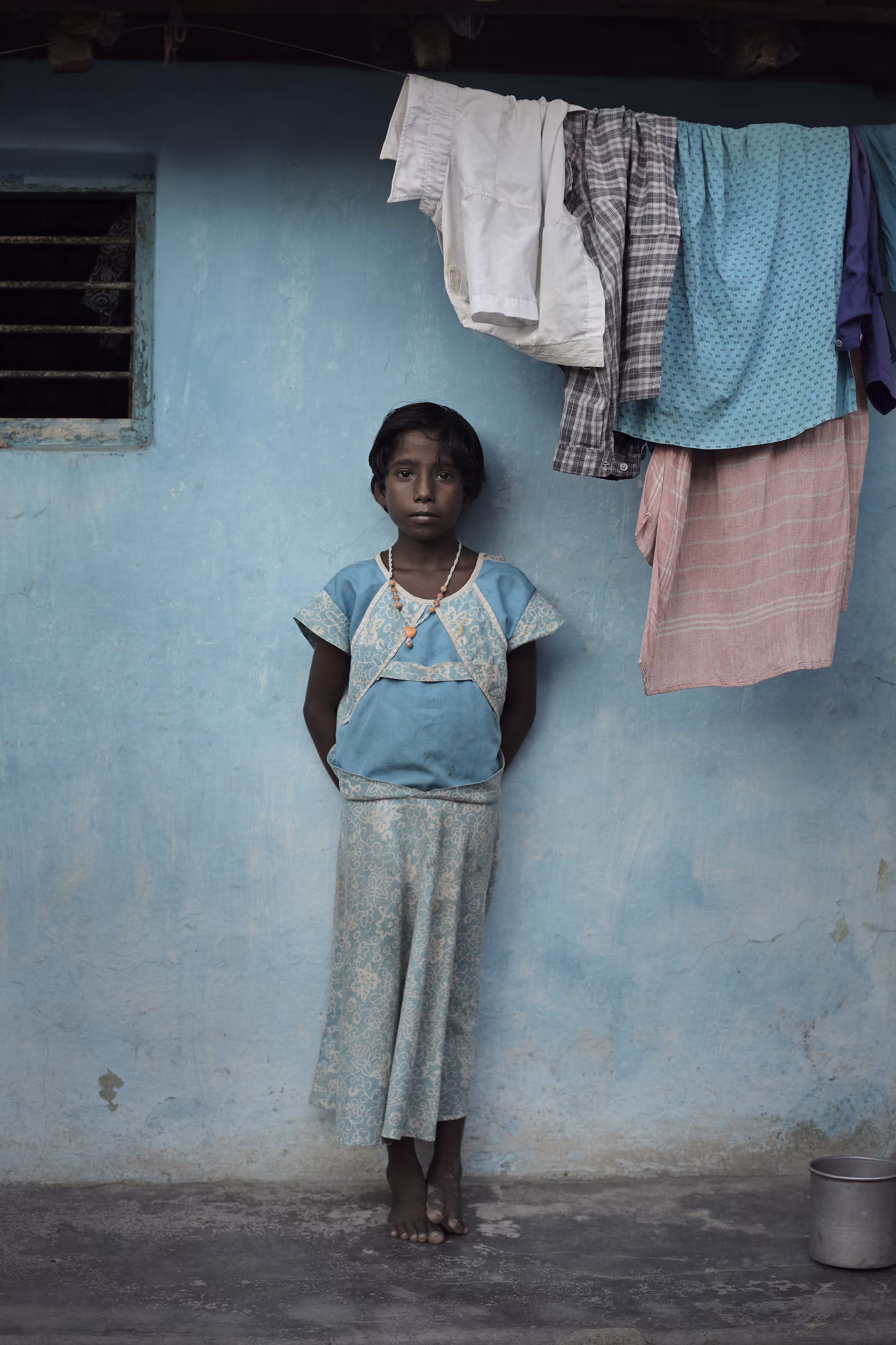 Girl In a Blue Dress