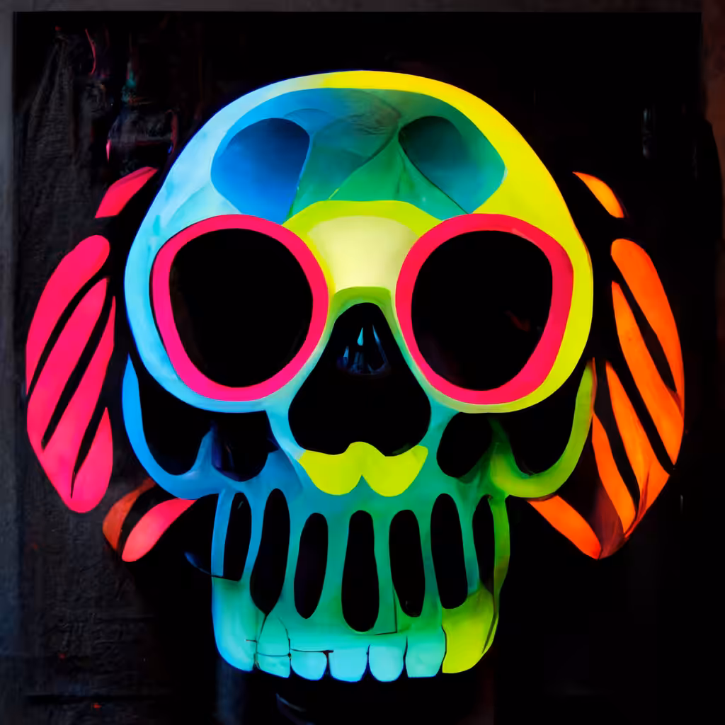 Neon Skull 23