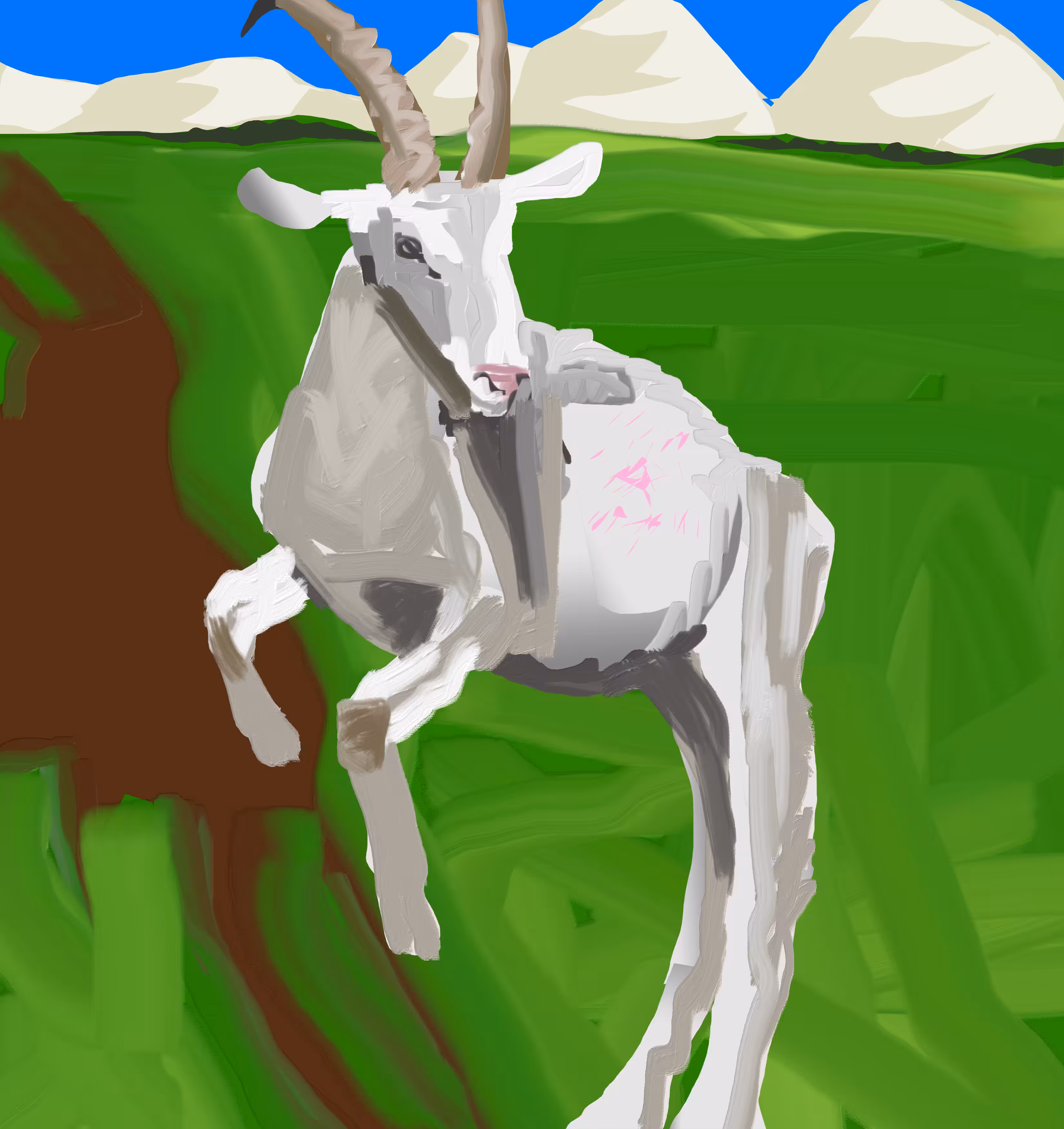cabras en el flow: cabra parada 2