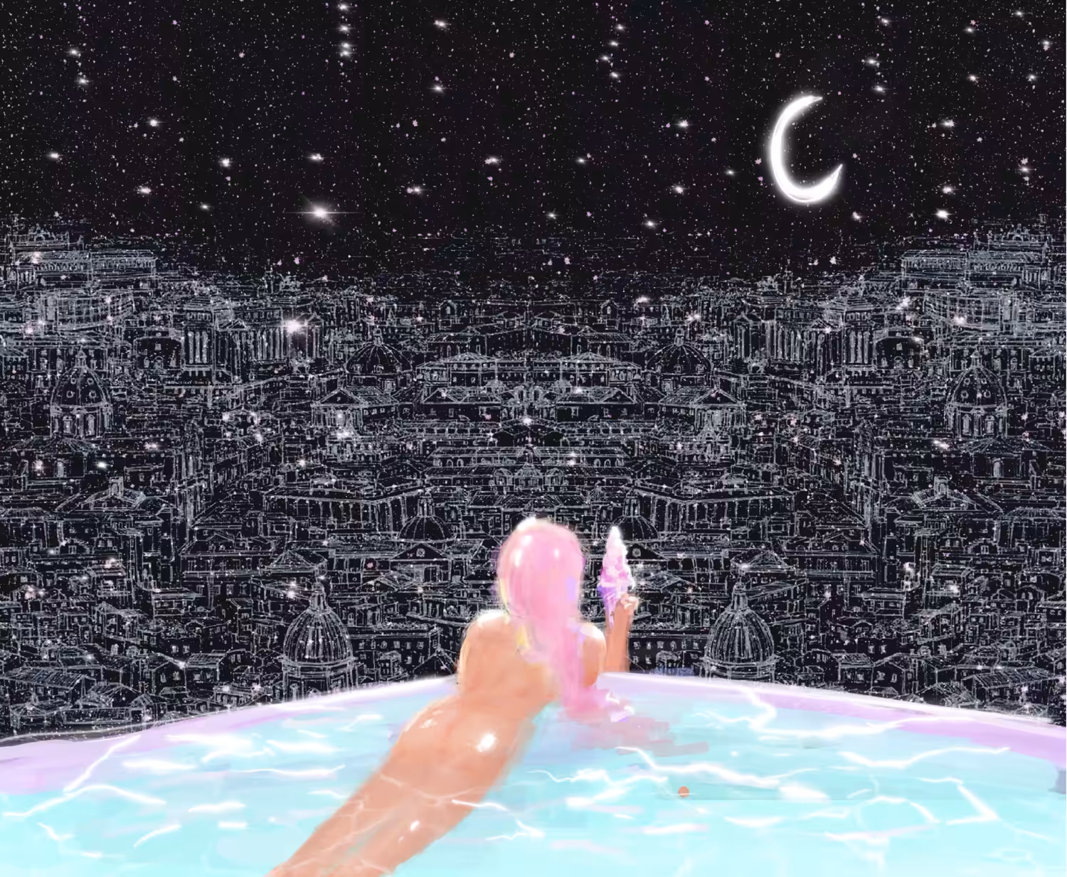Ice CREAM at night