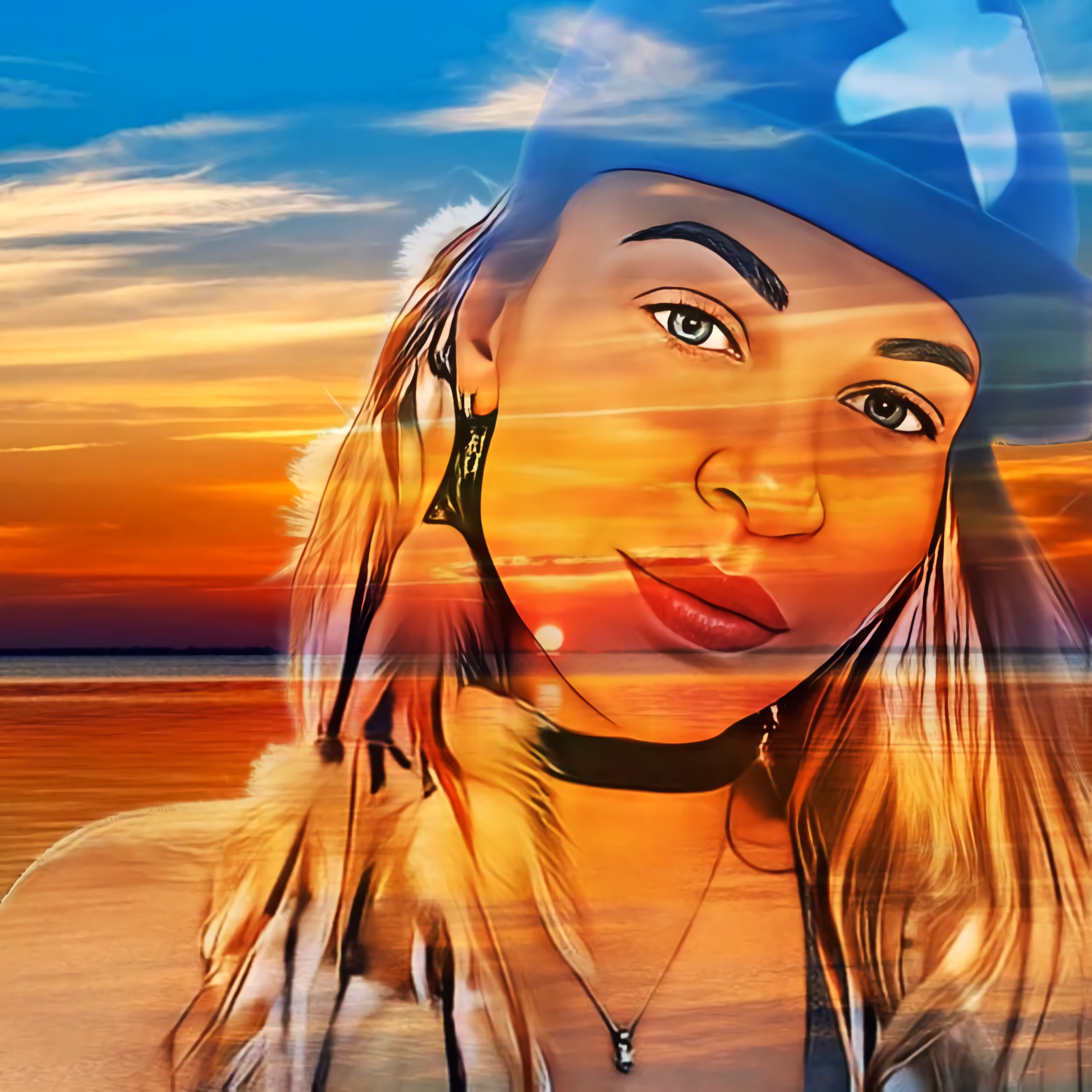Transparent girl