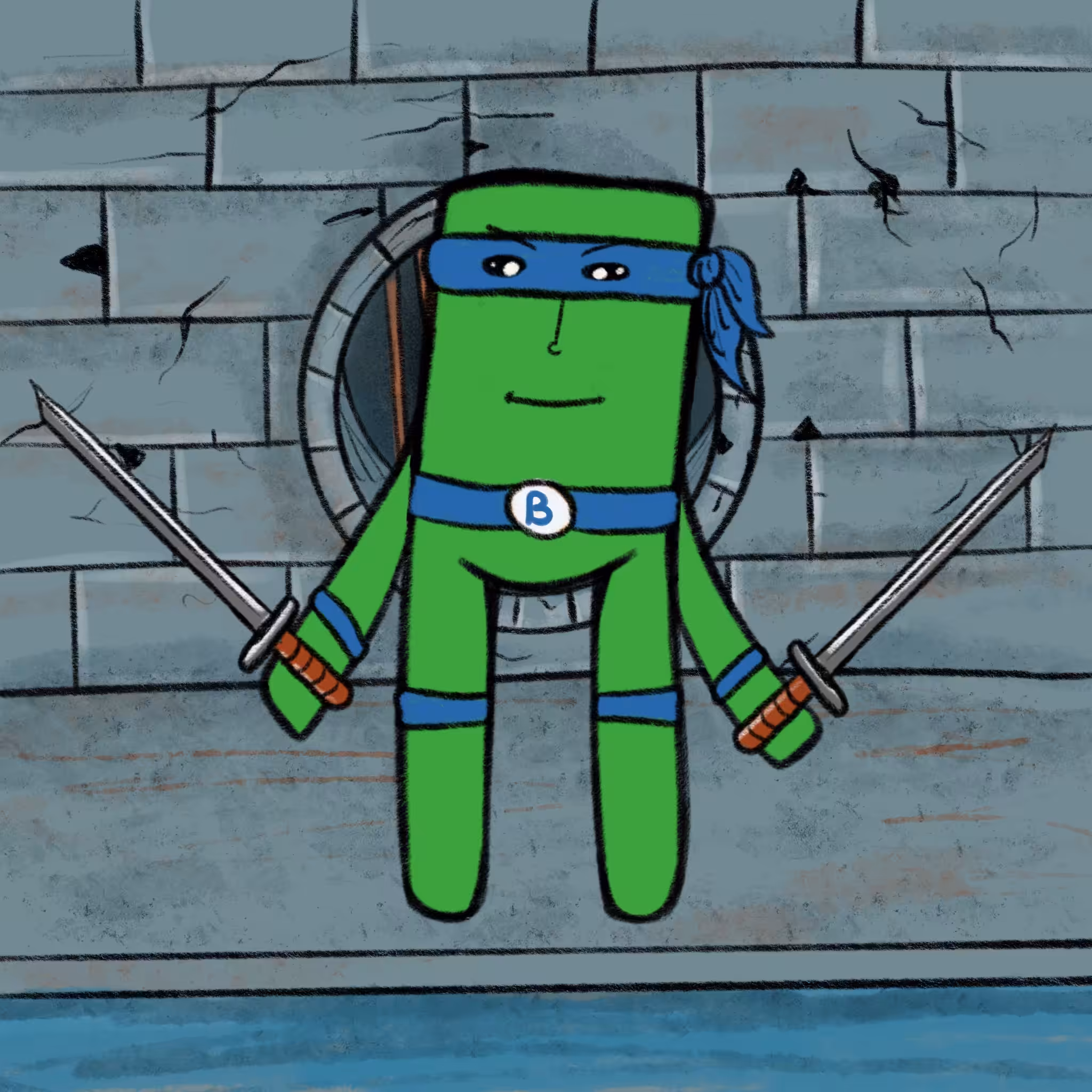 Teenage Blue Ninja Zubari