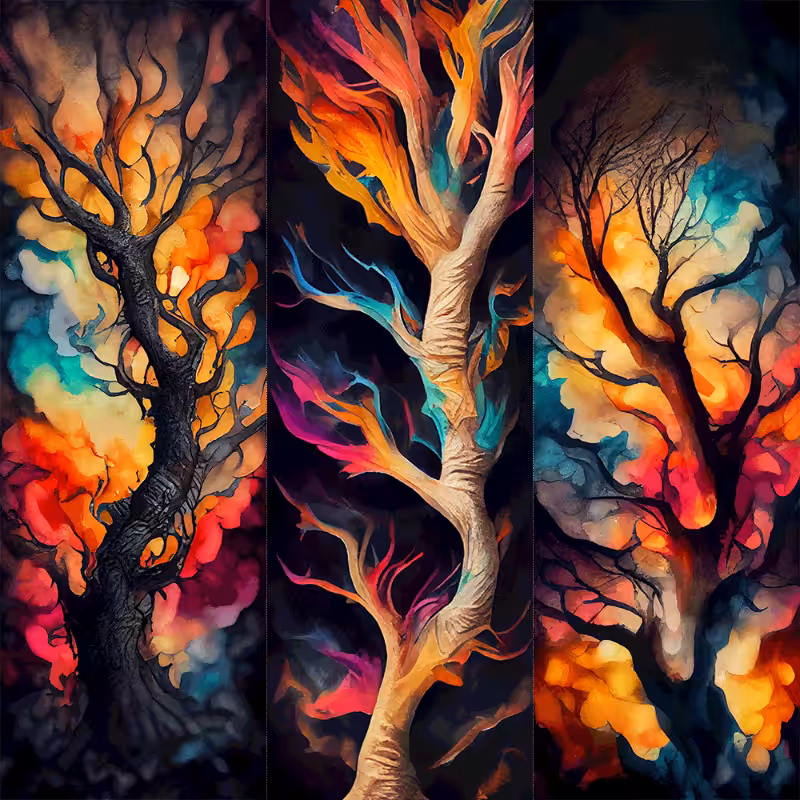 AI Psychedelic Forest #8