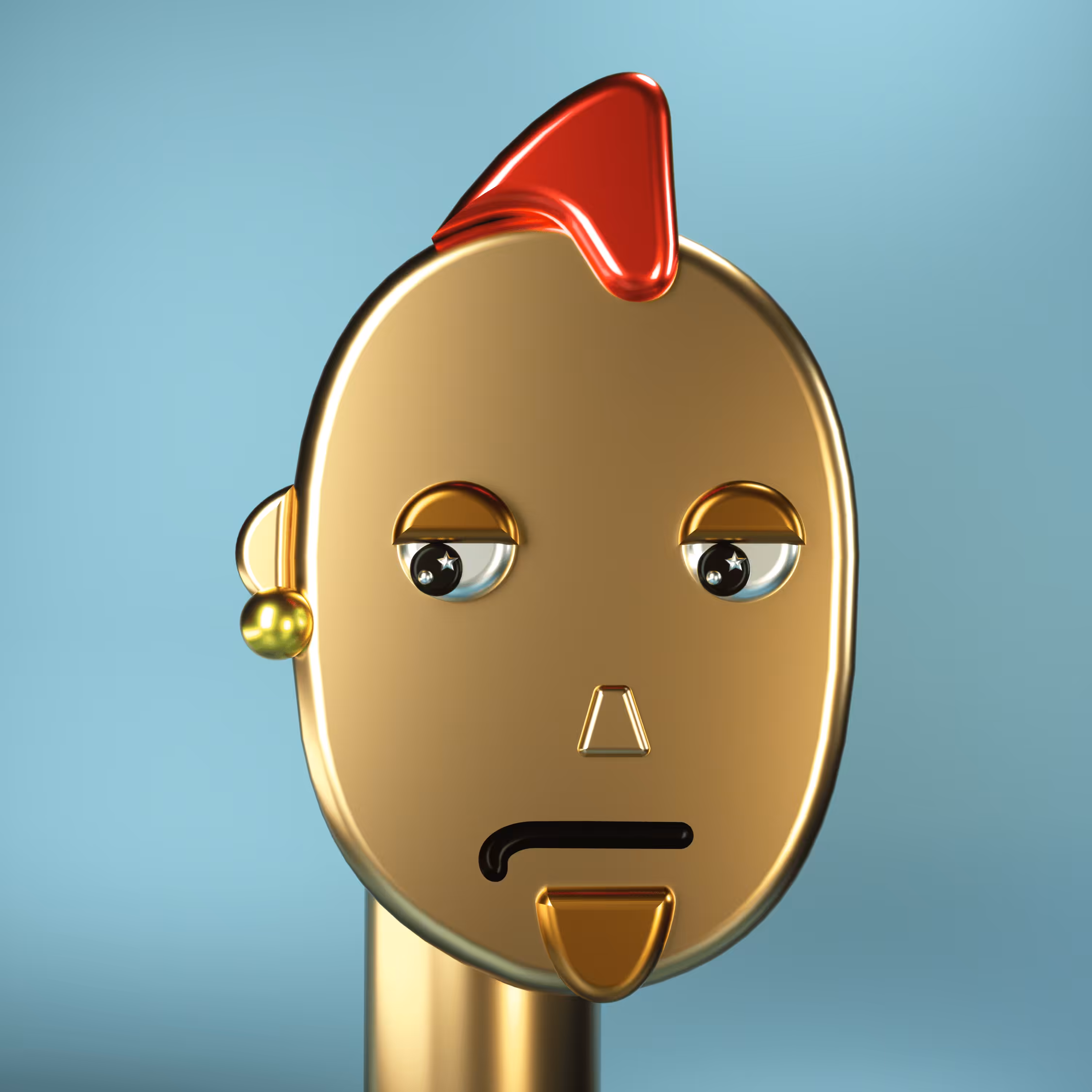 3D Chrome Punk #0992
