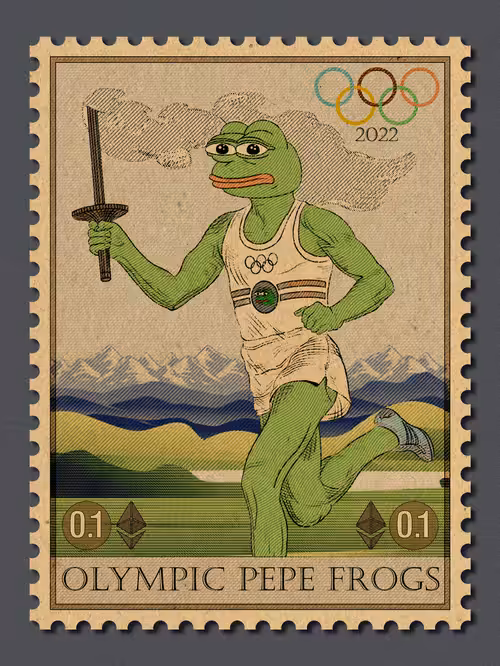 Olympic pepe Frogs stamps 04
