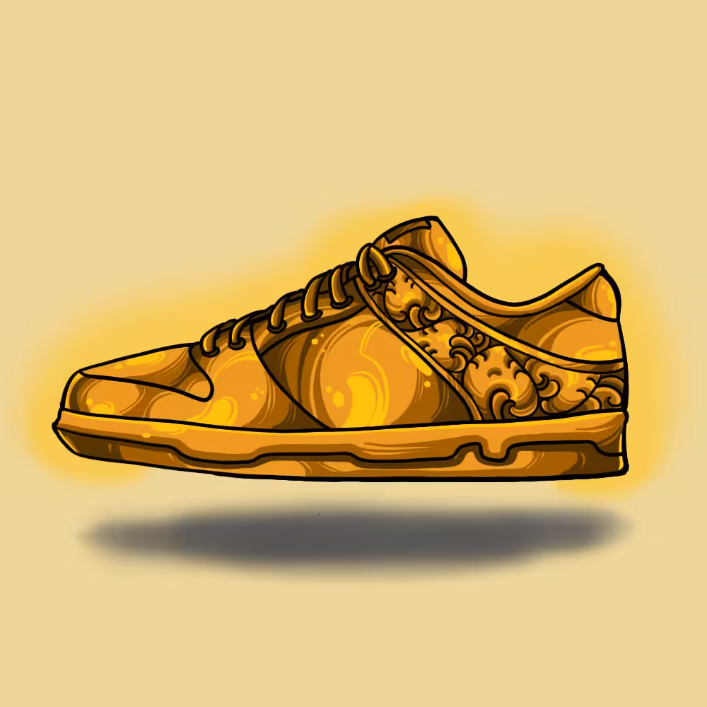 Floatingsneakers GOLD