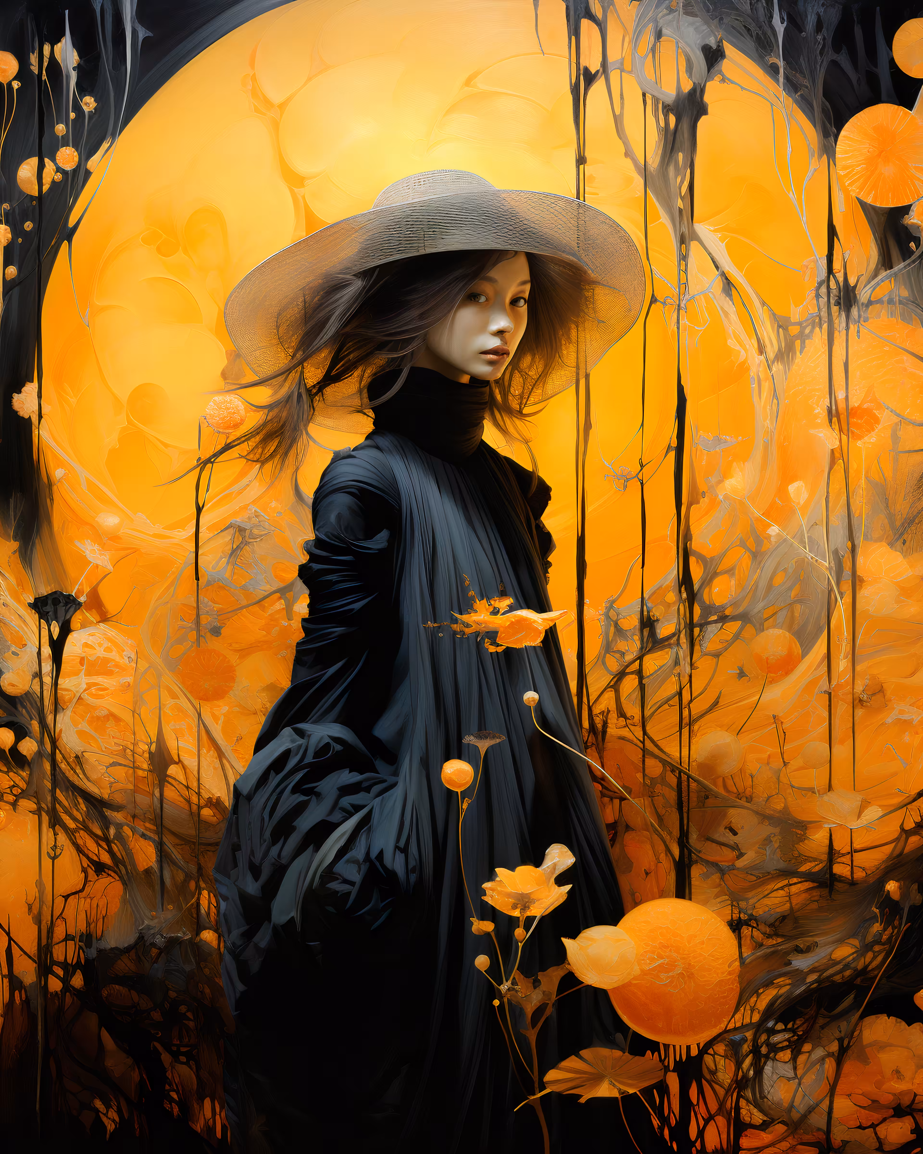 Mysterious Lady. Fantasy #016