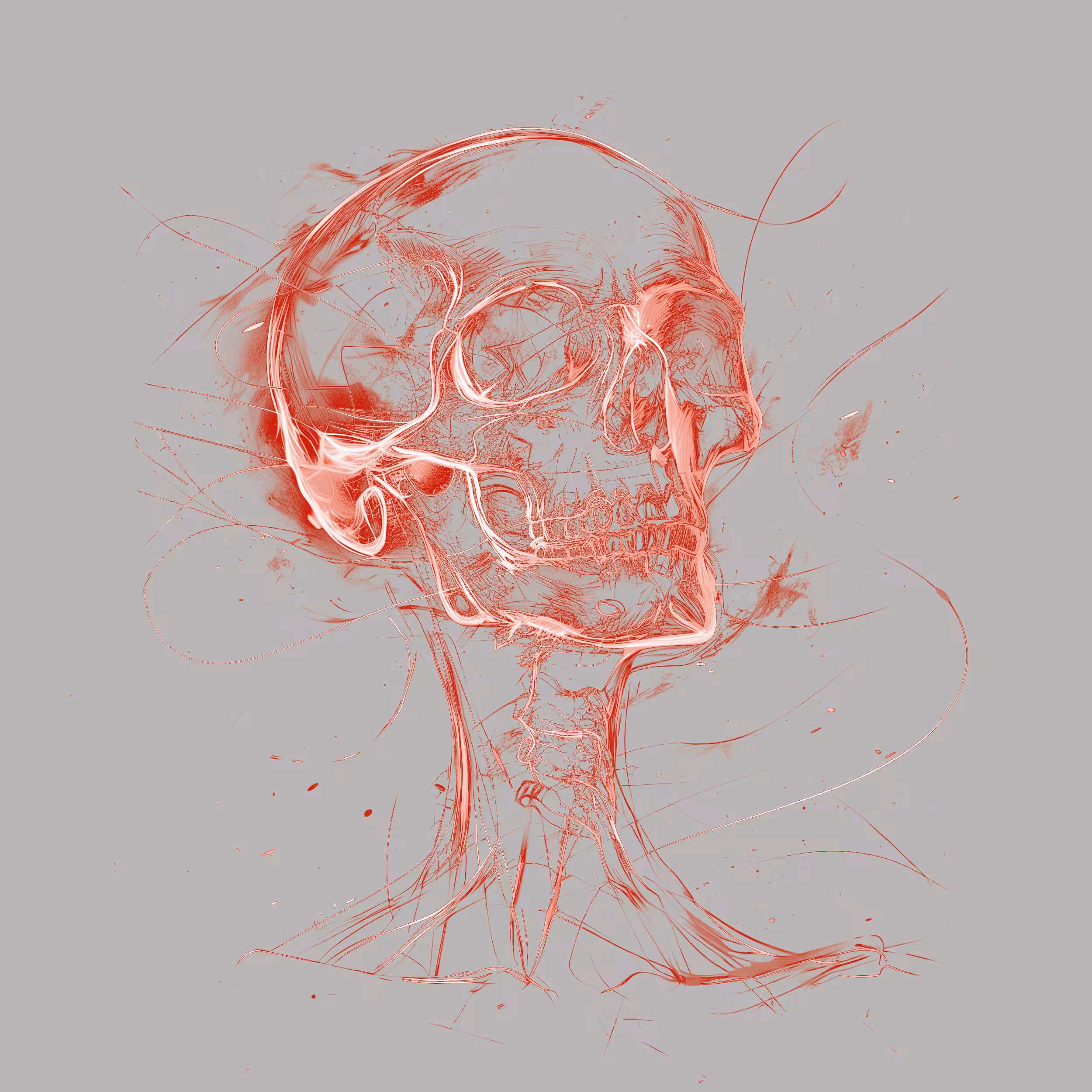 Pop Art Skulls Tile Bottom Middle