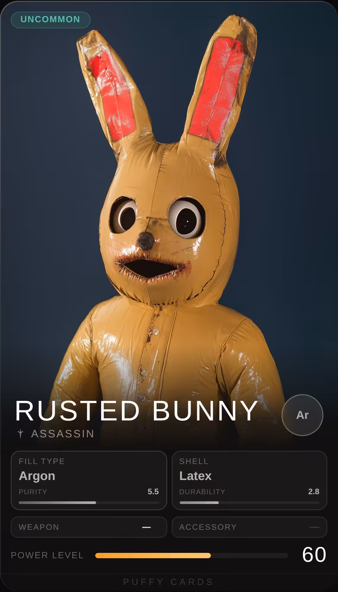 Puffy Cards: Rusted Bunny