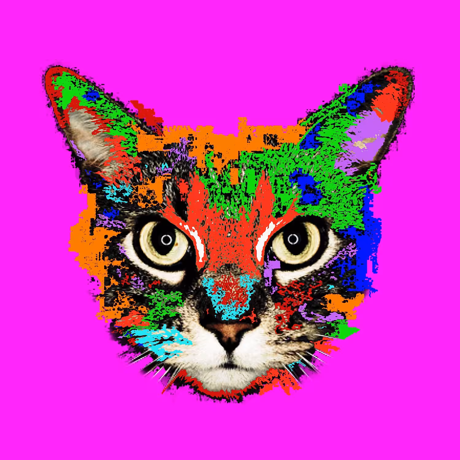 Painted Pussy #04 (Color Camouflage Series)