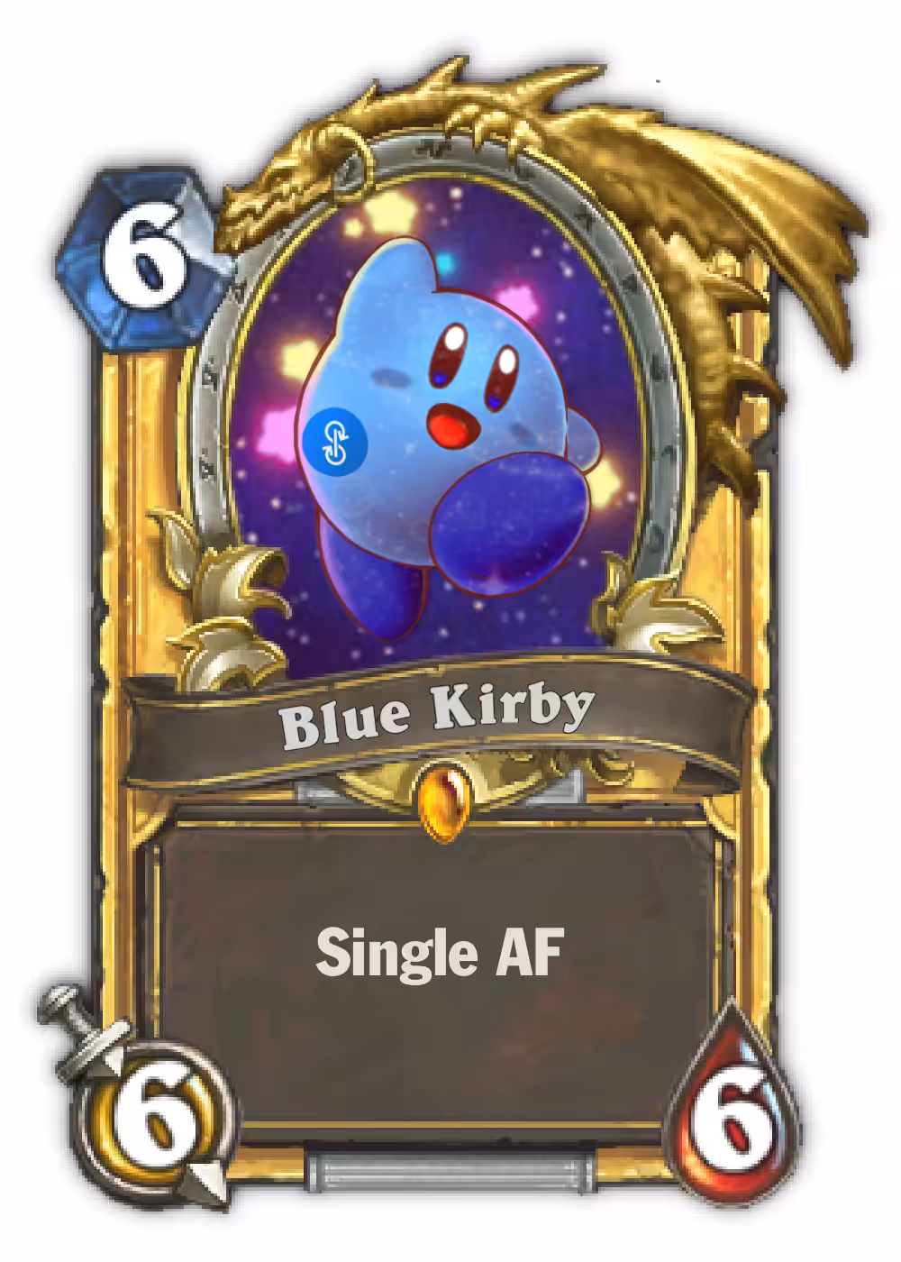 Blue Kirby Card