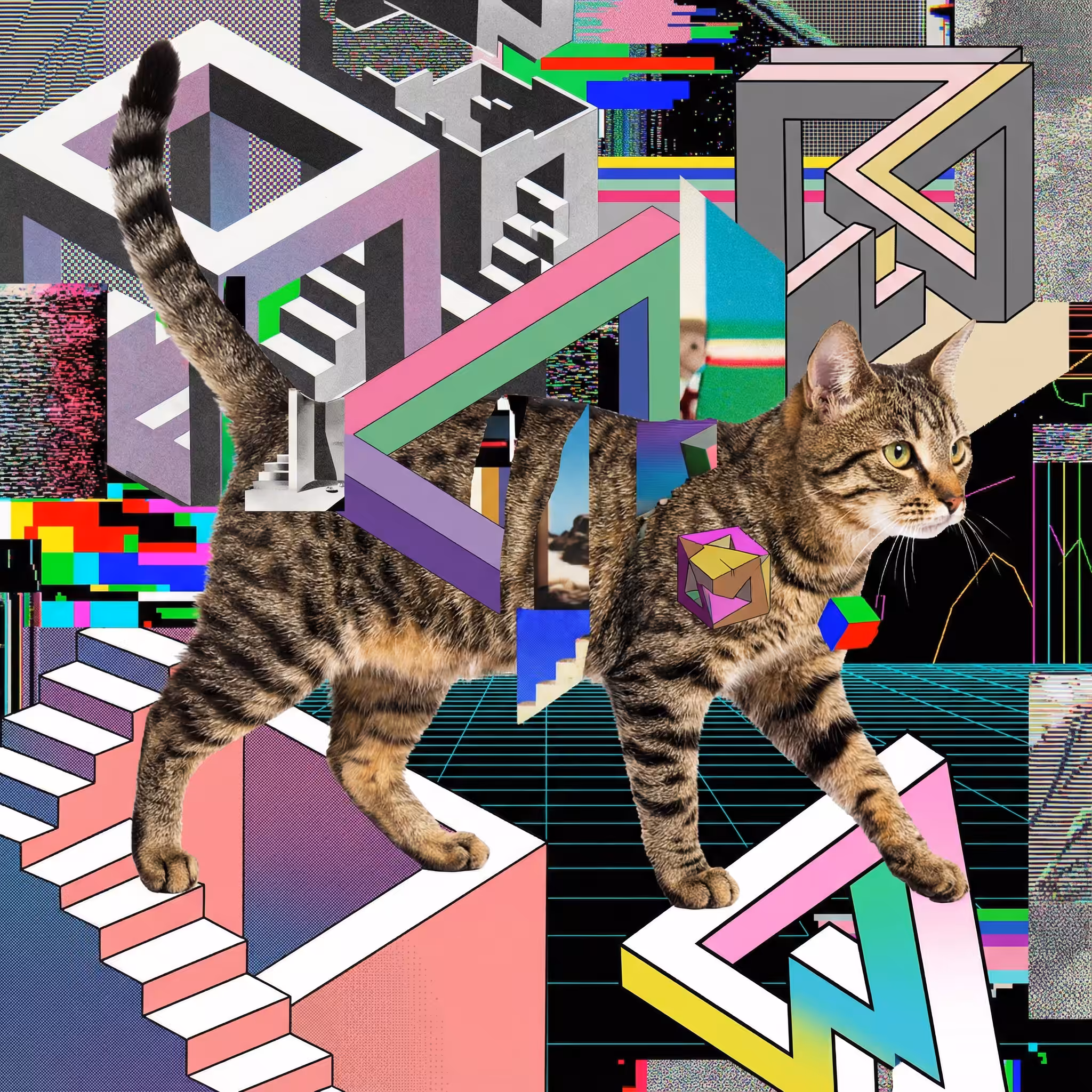 abstract cats #22