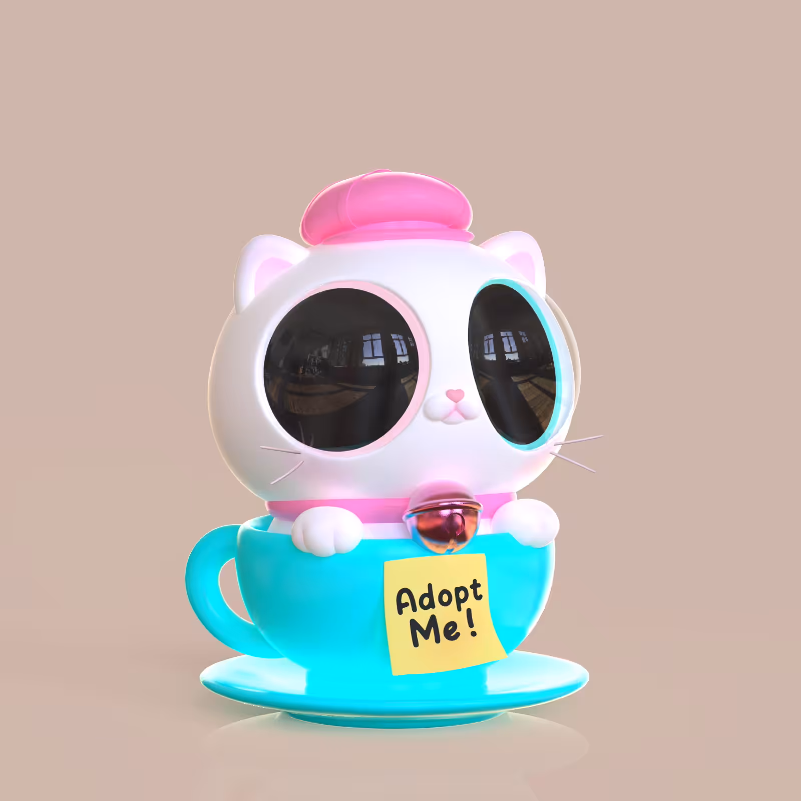 Cupcat #002 White