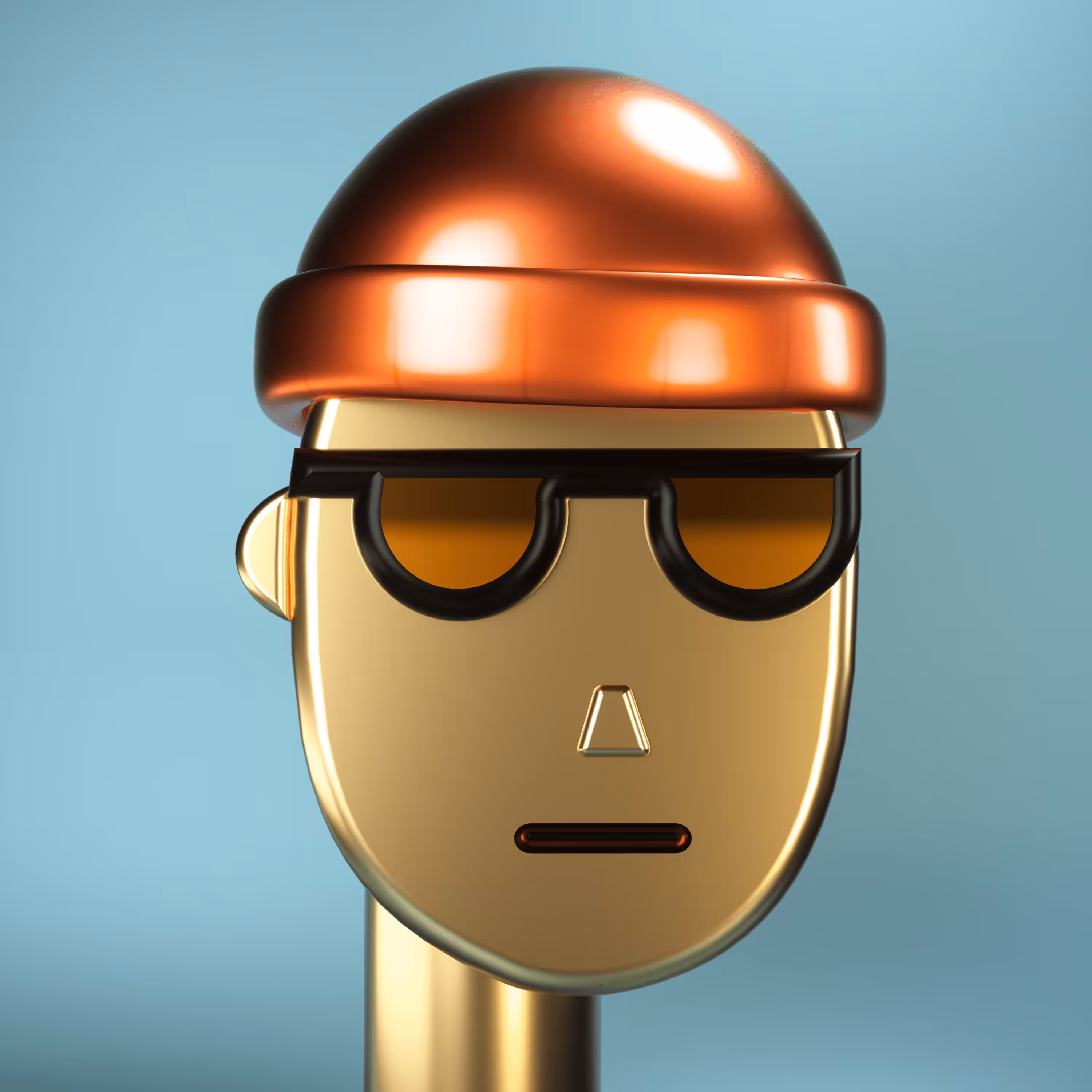 3D Chrome Punks: 3D Chrome Punk #0052