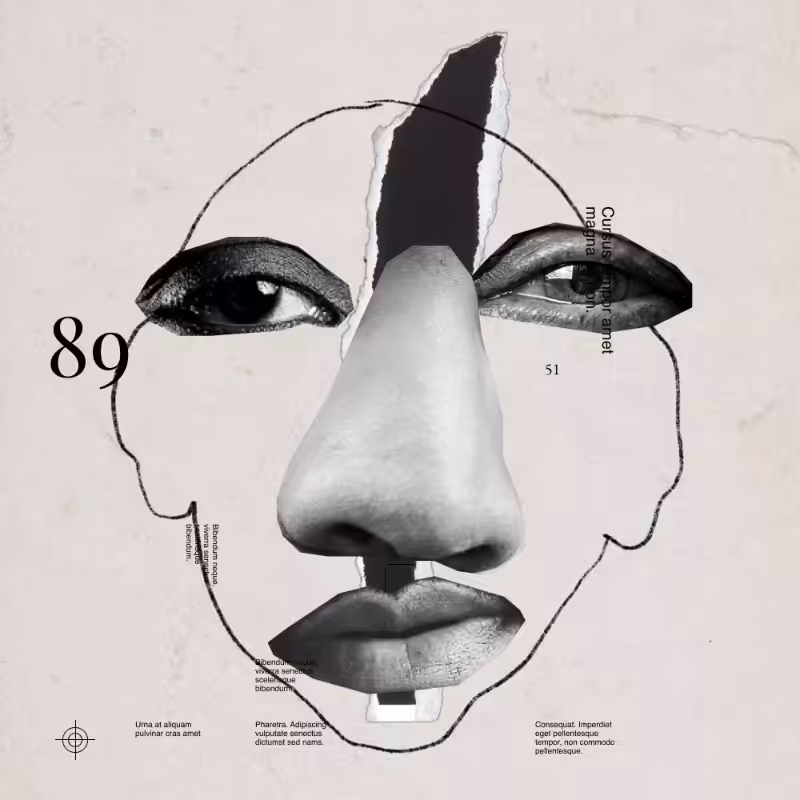 Collage faces #34