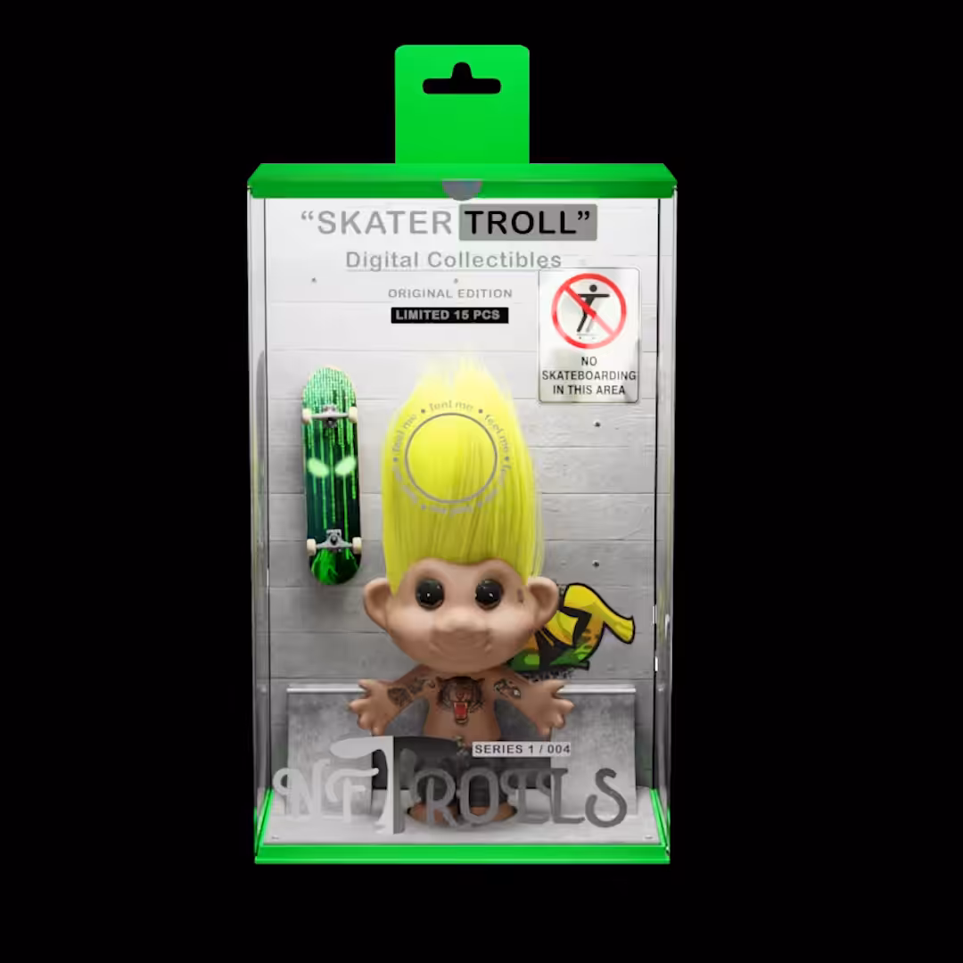 NFTroll #004 "SKATER TROLL" - SERIES 1 (EXCLUSIVE COLLAB)