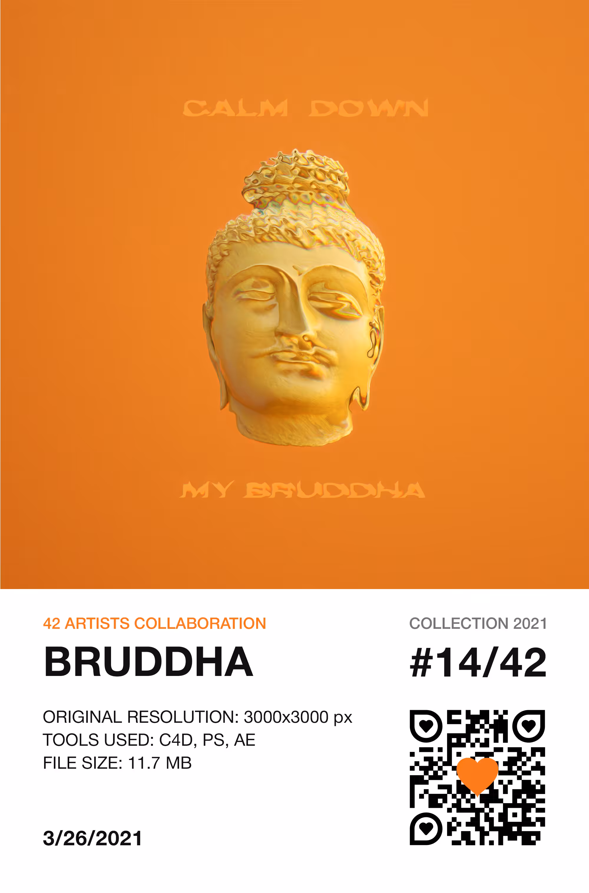 42 Artists Collaboration: 14/42 - BRUDDHA 