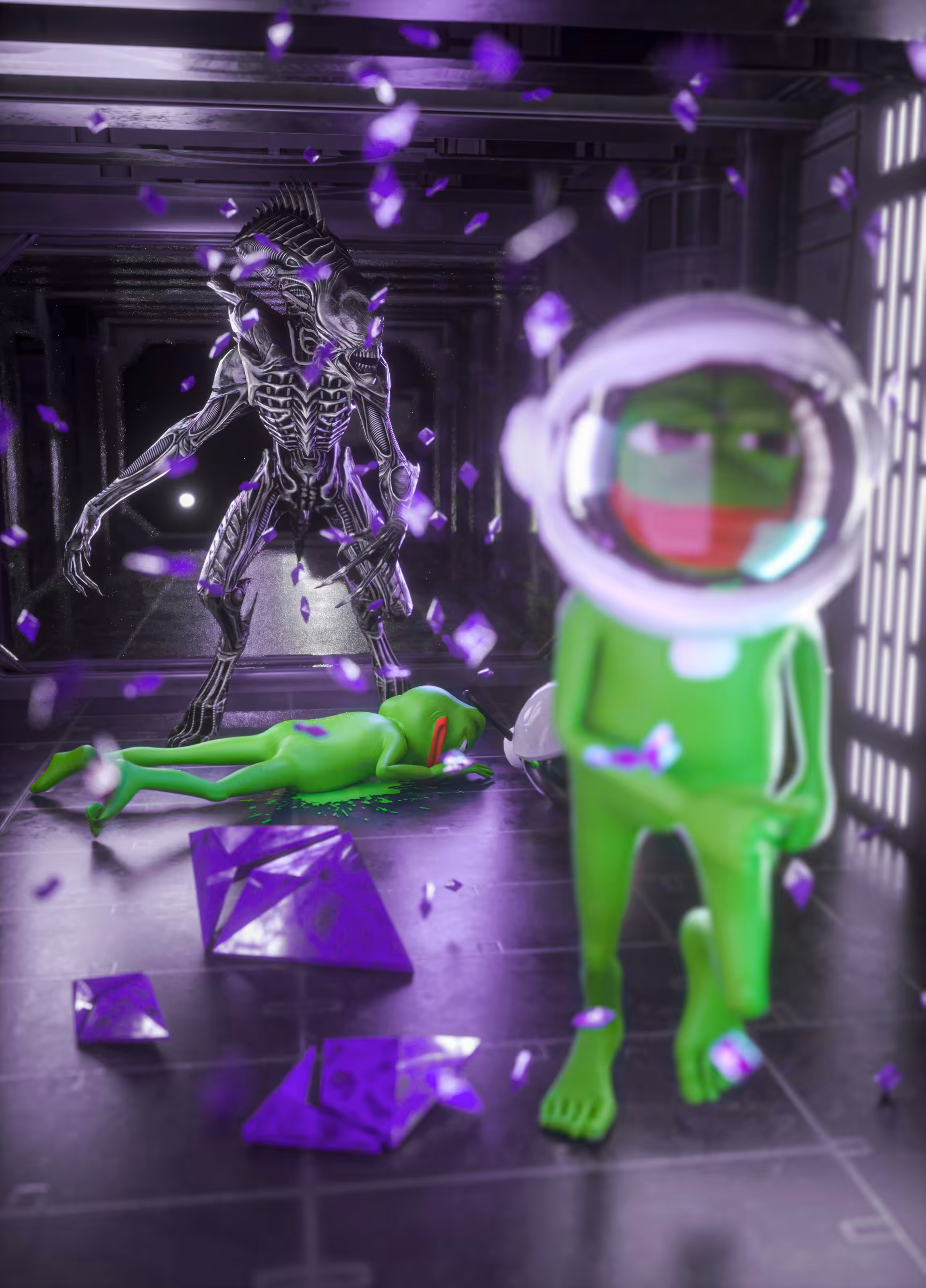 WHERE DID THIS GREEN GOO COME FROM?🐸